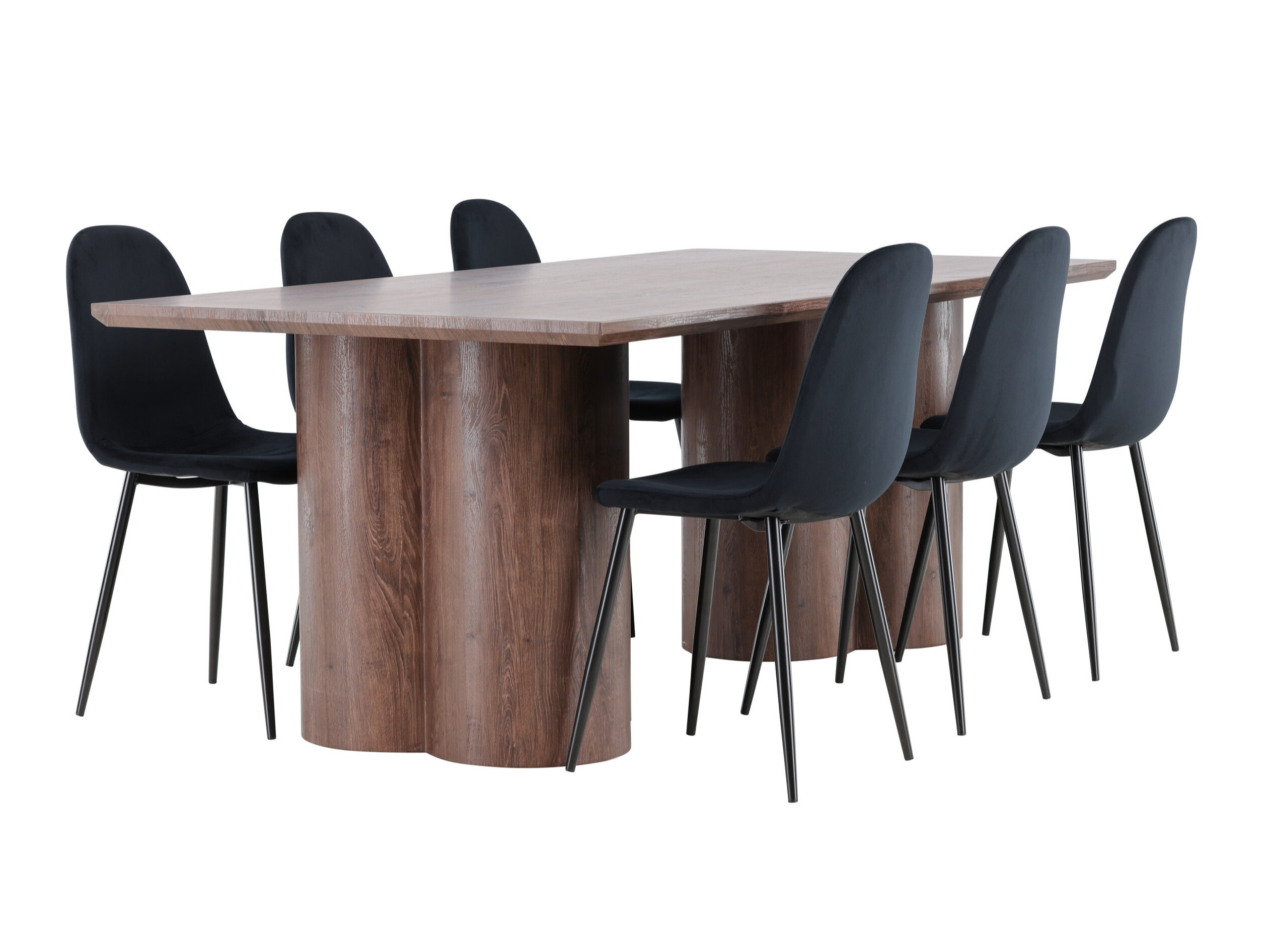 Маса и столове за трапезария Dallas 4959 (Черен)