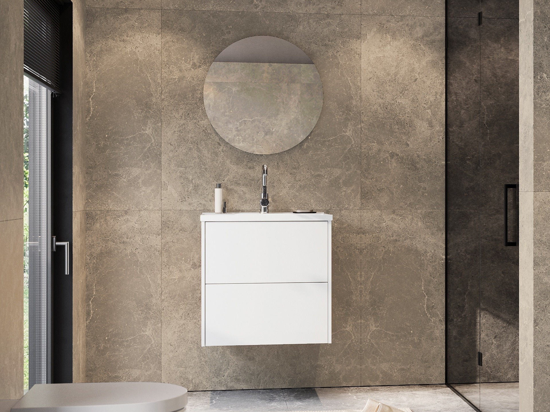 Окачен шкаф за мивка Sacramento 522 (Бял)