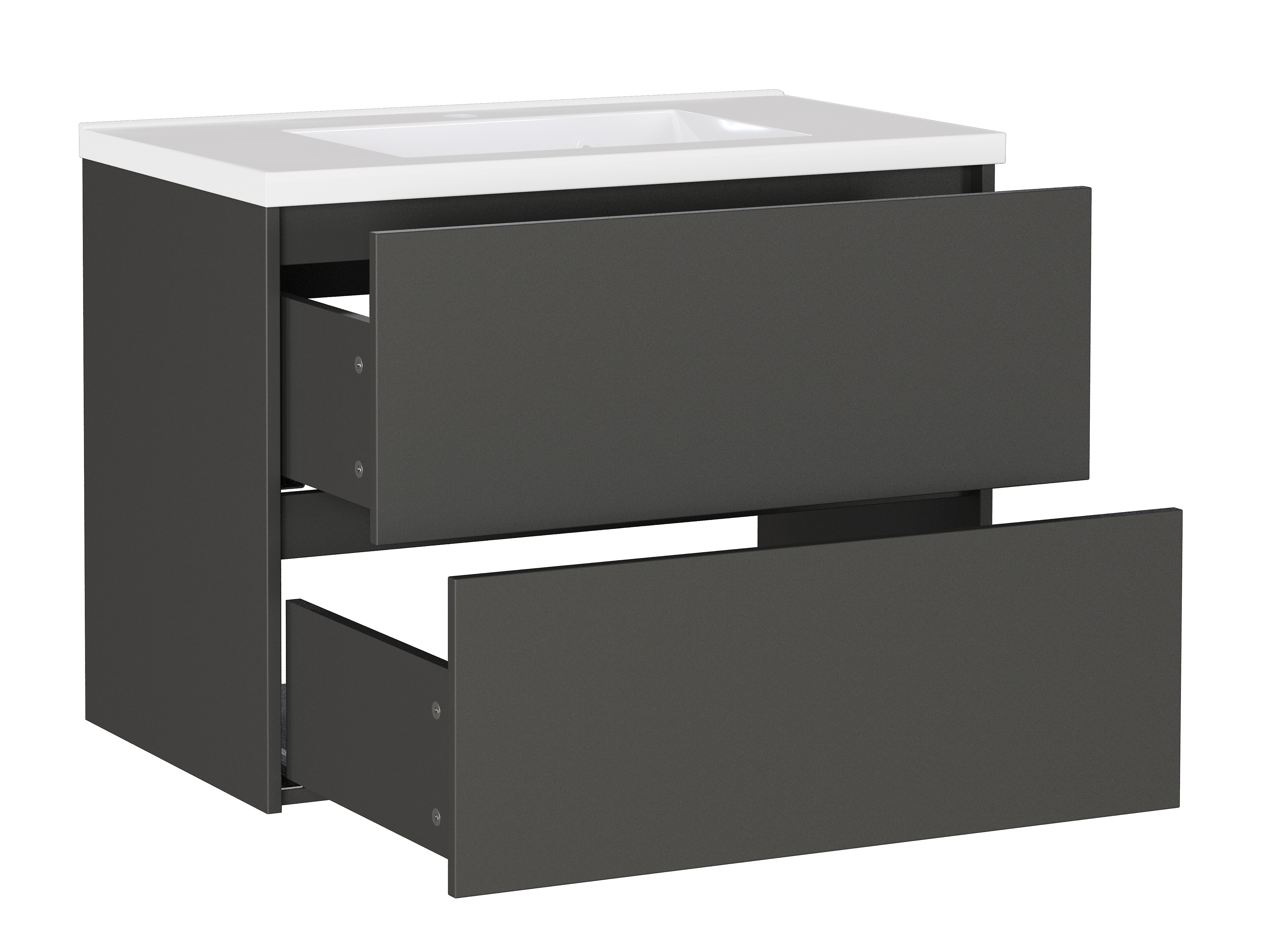 Окачен шкаф за мивка Sacramento 523 (Графит)