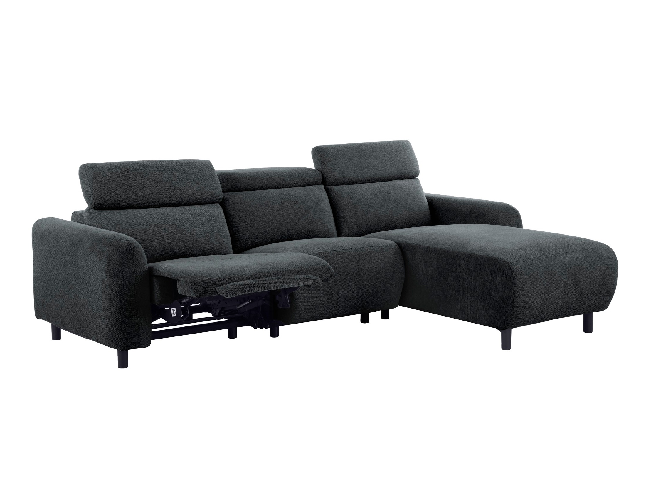 Ъглов реклайнер Denton 1509 (Тъмно сив)