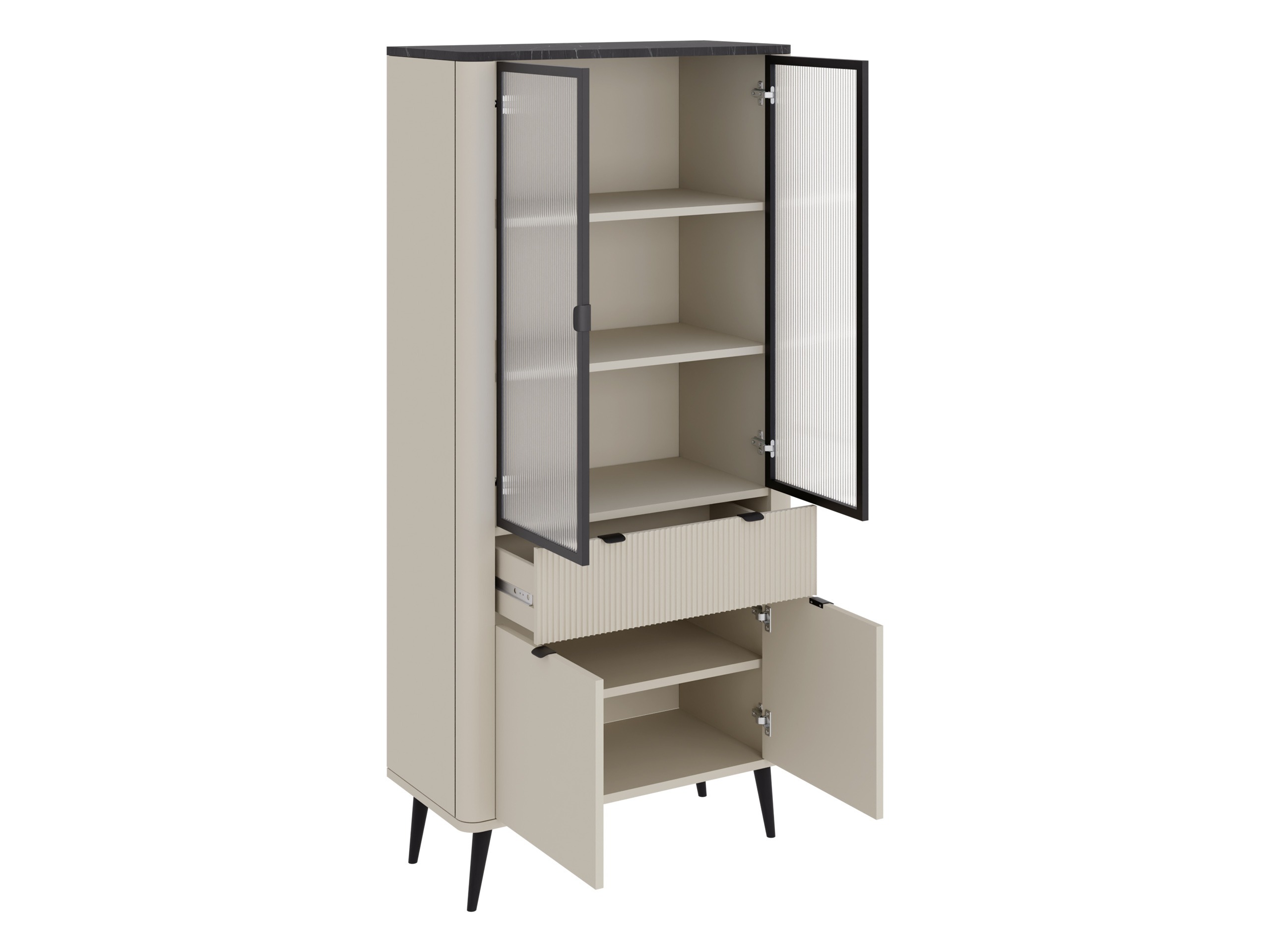 Комплект за хол Lufela 120 (Кашмир + Орех)