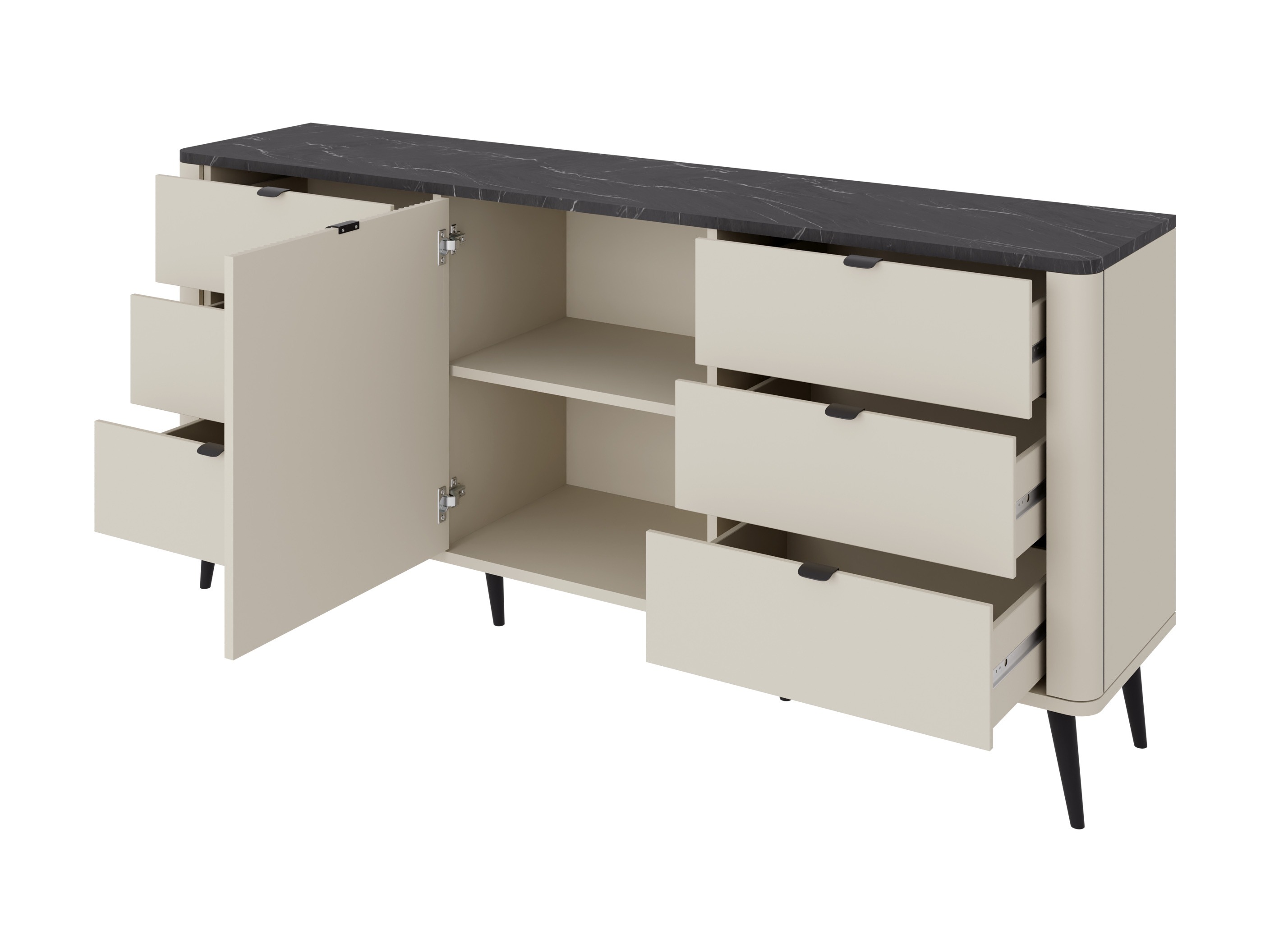 Комплект за хол Lufela 122 (Кашмир + Орех)