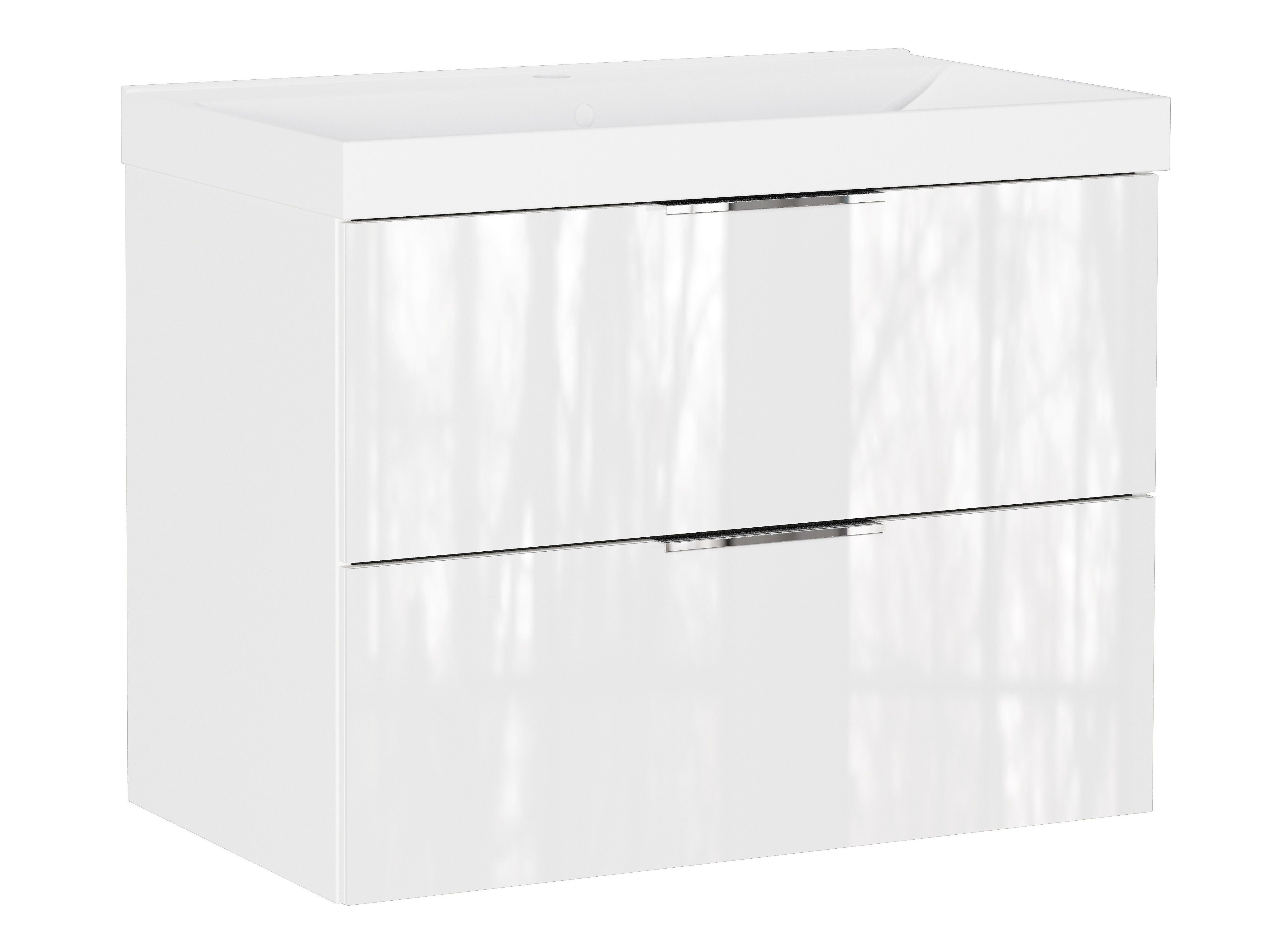 Окачен шкаф за мивка Sacramento 528 (Бял гланц)