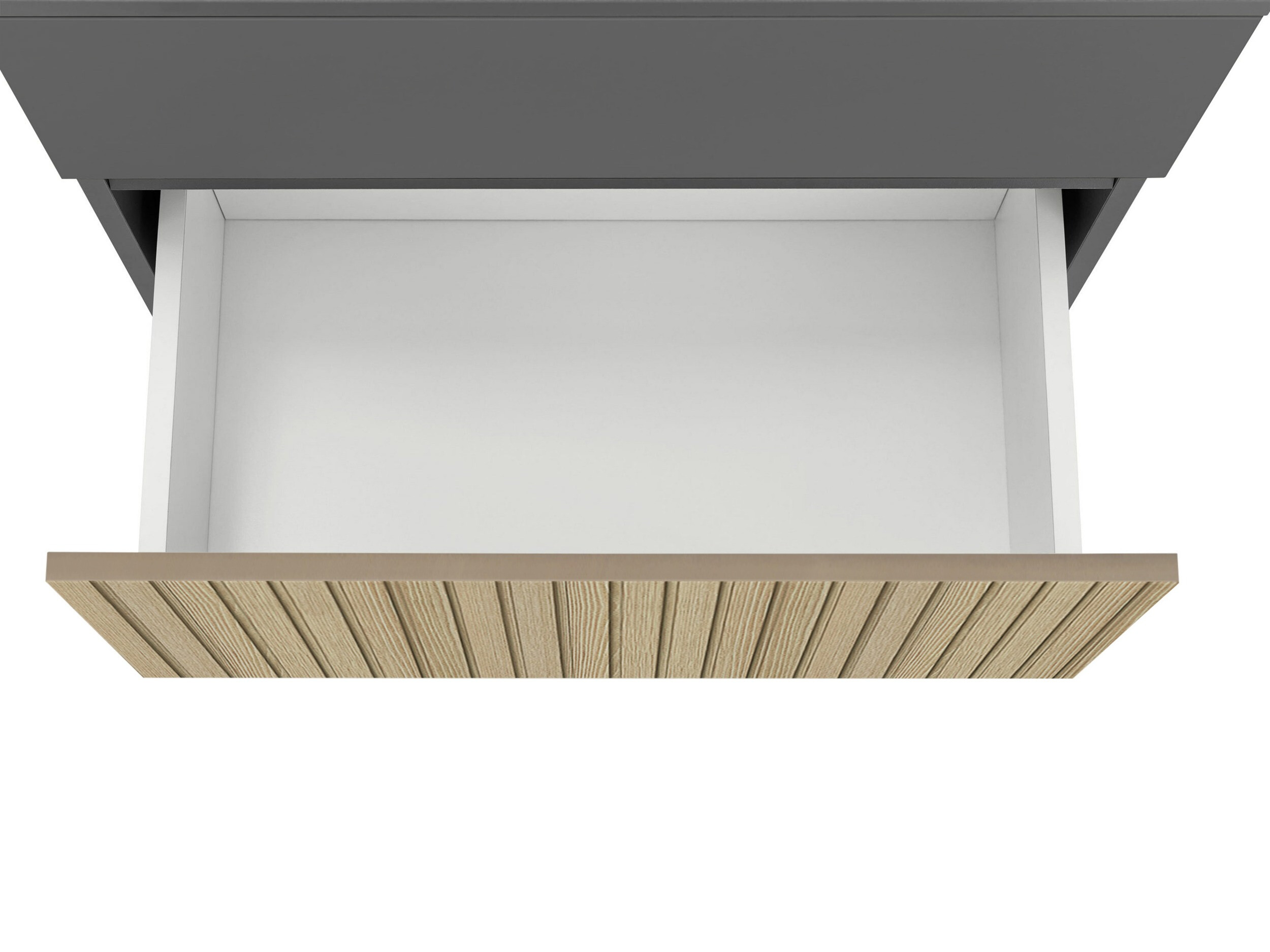 Стоящ шкаф за баня за мивка Soncamu 110 (Антрацит + Светъл дъб)