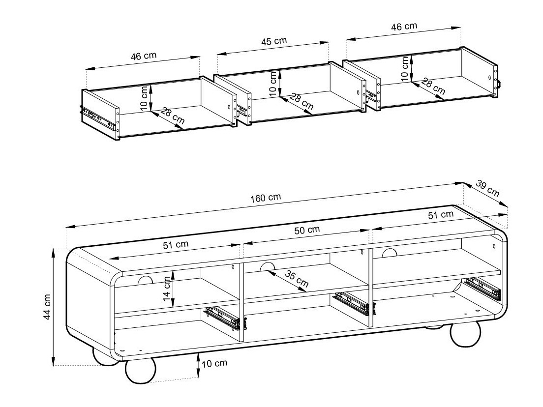 ТВ шкаф Vendori 100