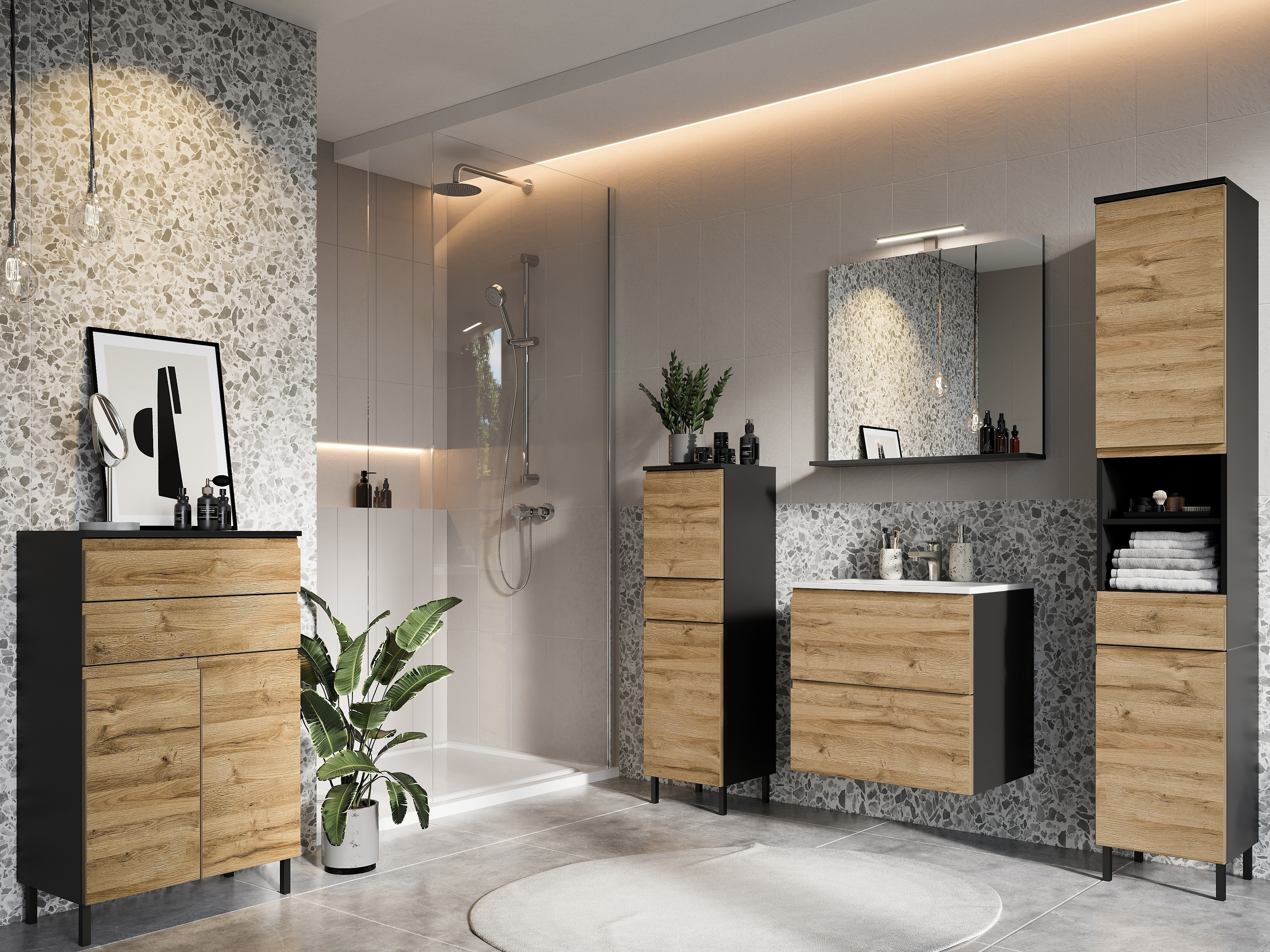 Окачен шкаф за мивка Talmira 116