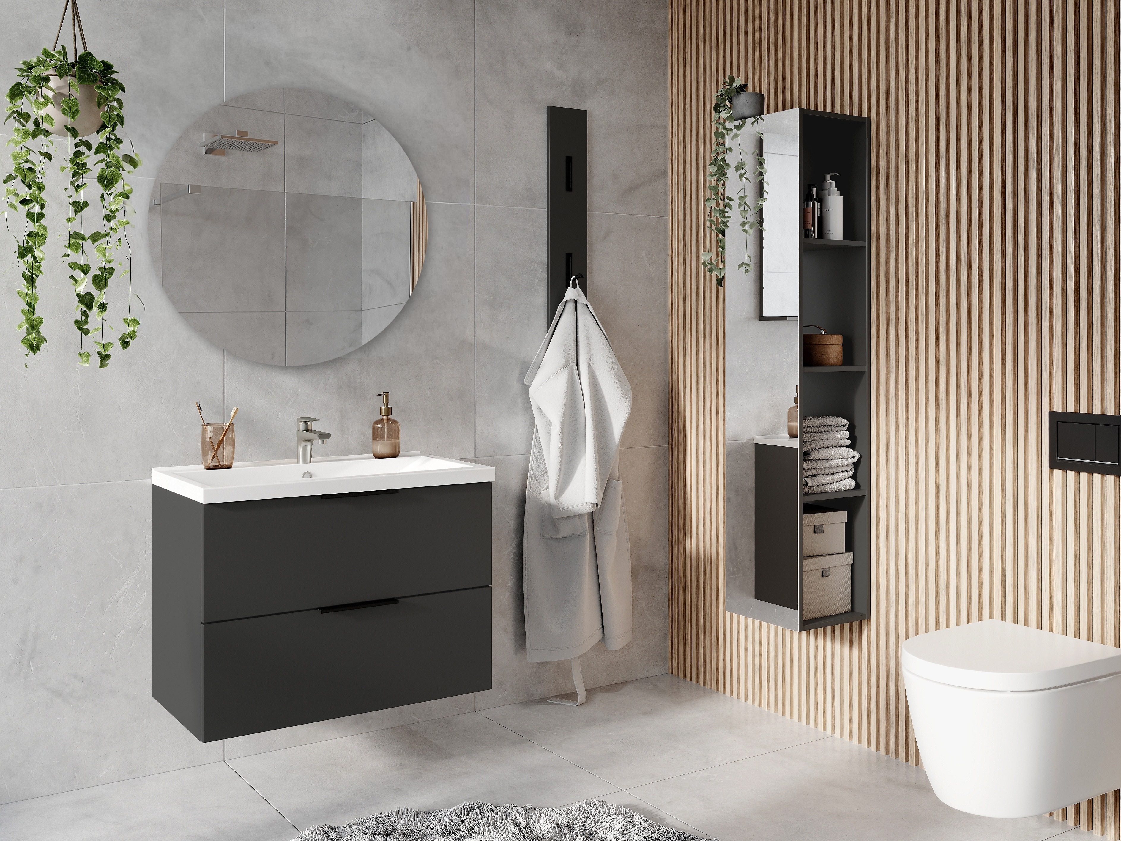 Окачен шкаф за мивка Temeli 110