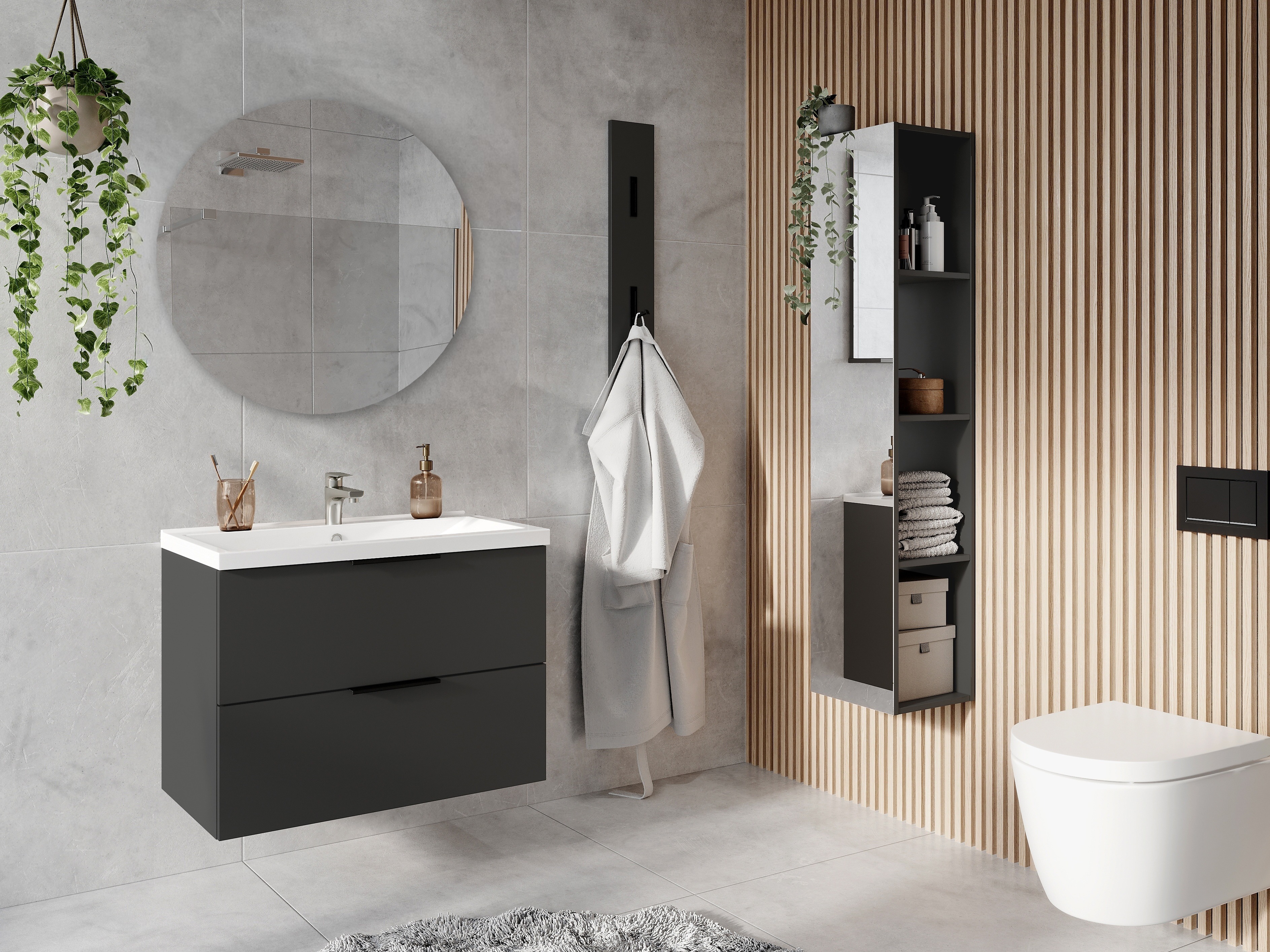 Окачен шкаф за мивка Temeli 111