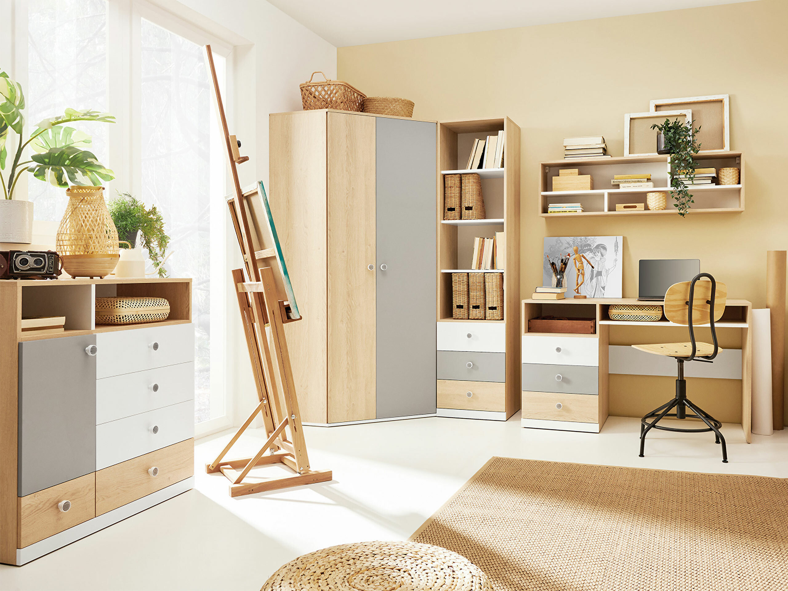 Ъглов гардероб Tesmonu 101