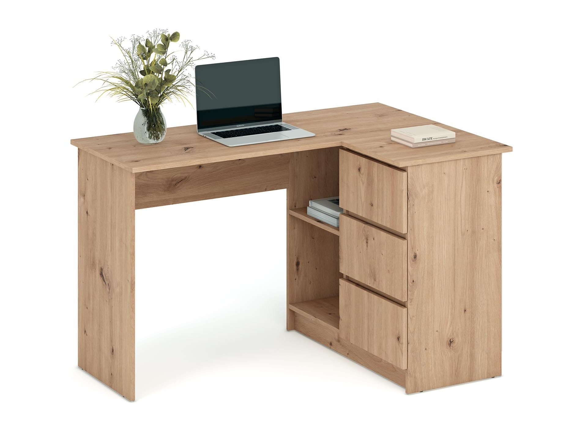 Ъглово офис бюро Houston 1950 (Artisan дъб)