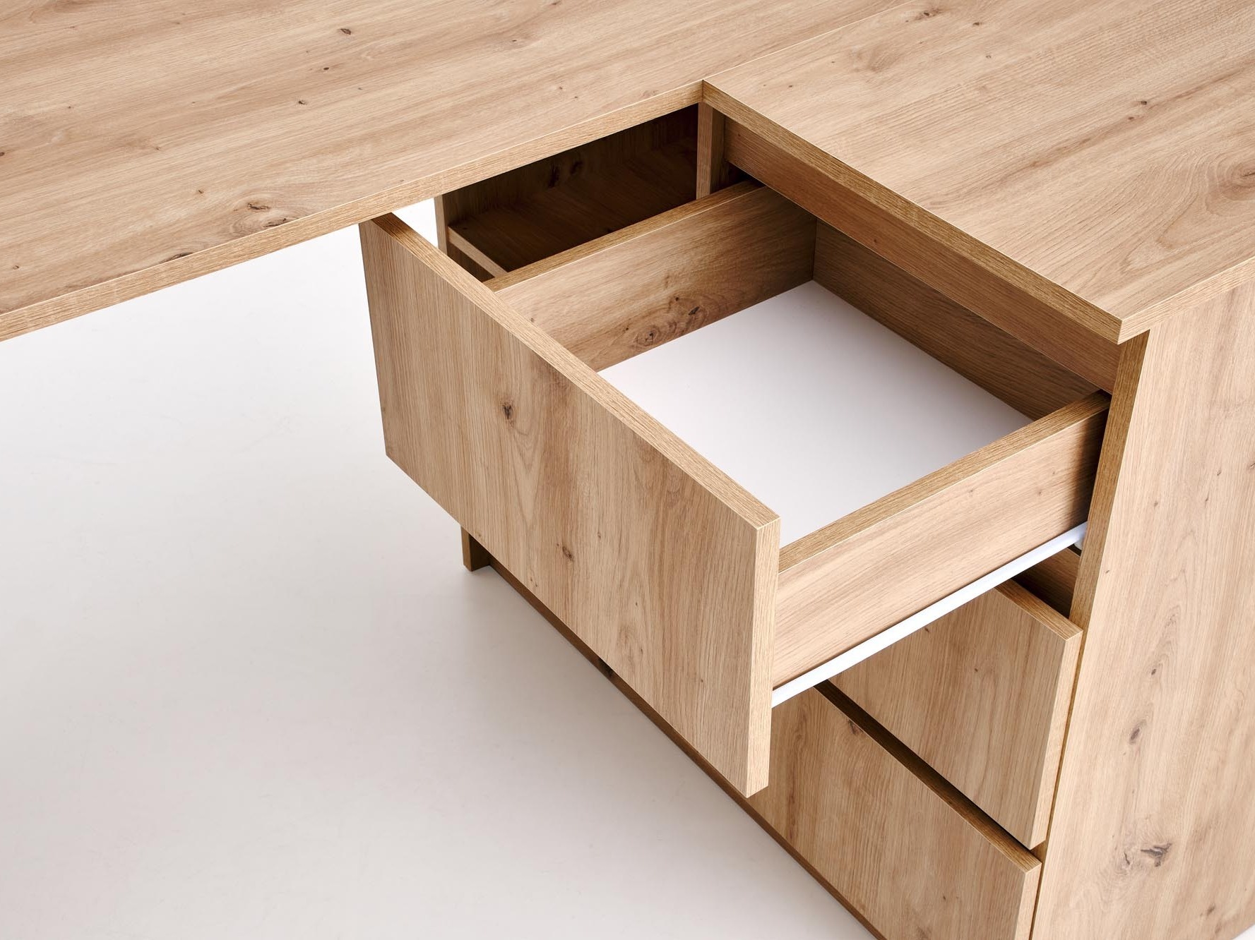 Ъглово офис бюро Houston 1950 (Artisan дъб)