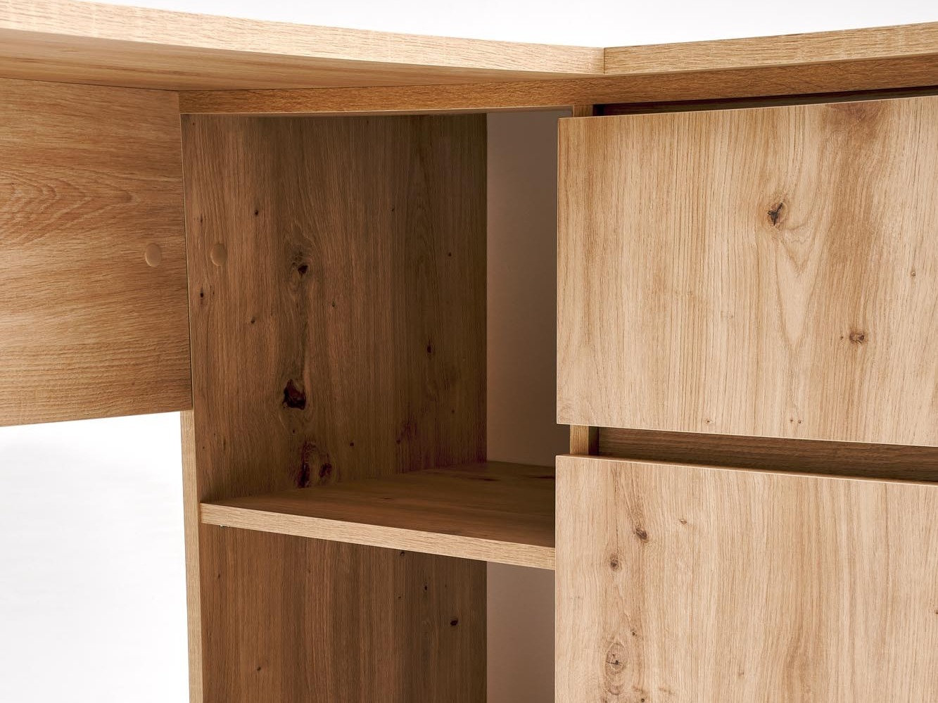 Ъглово офис бюро Houston 1950 (Artisan дъб)