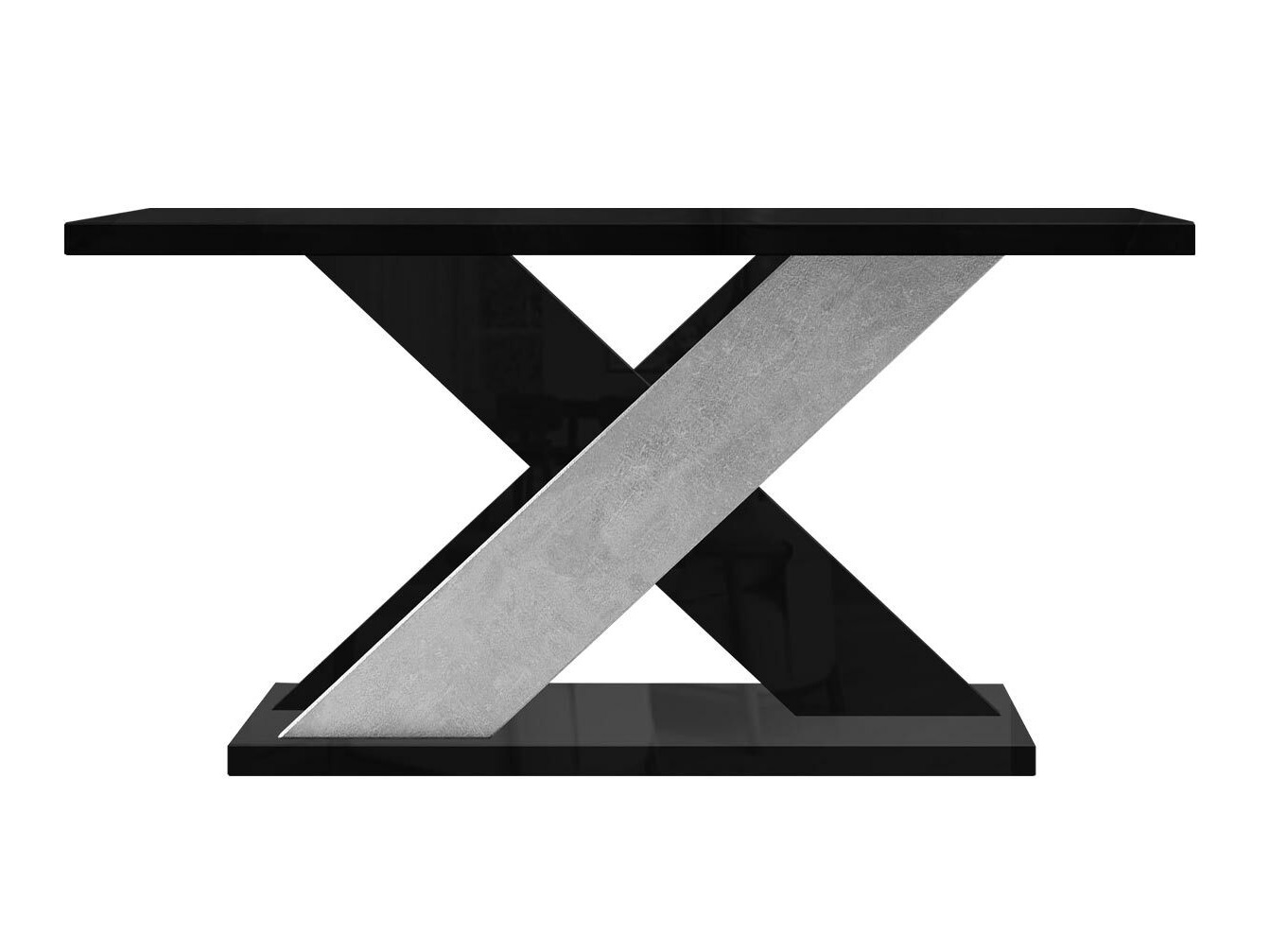 Масичка за кафе Goodyear 116 (Черен гланц + Бетон)