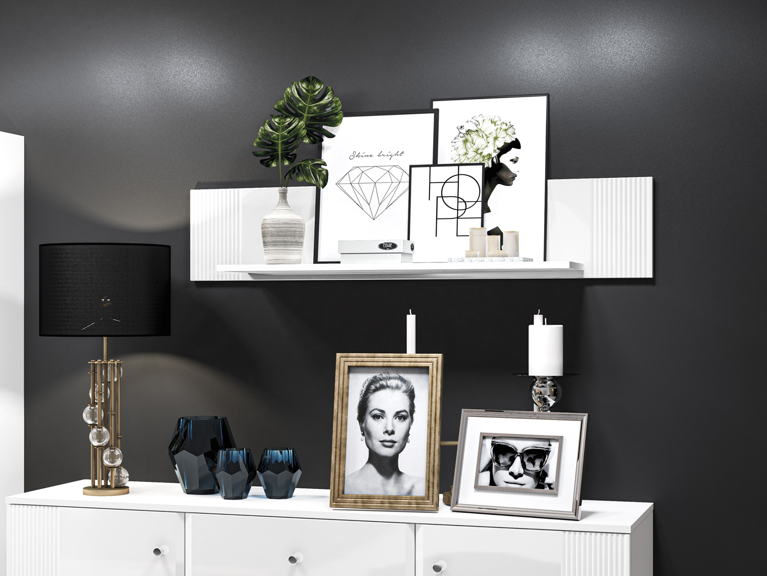 Стенна етажерка Fivfloi 103