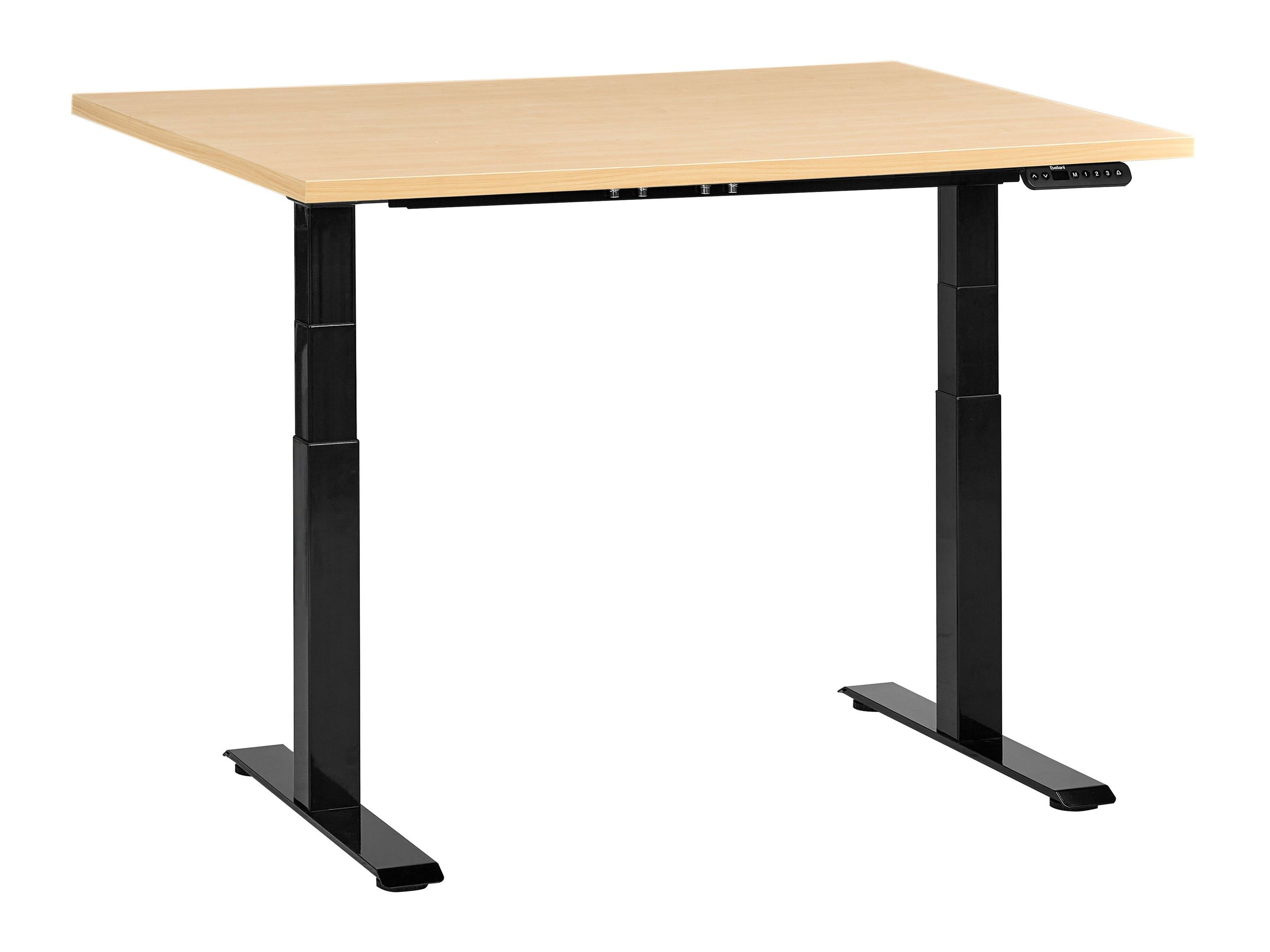 Офис бюро с регулируема височина Berwyn 2863 (Ярък дърво + Черен)