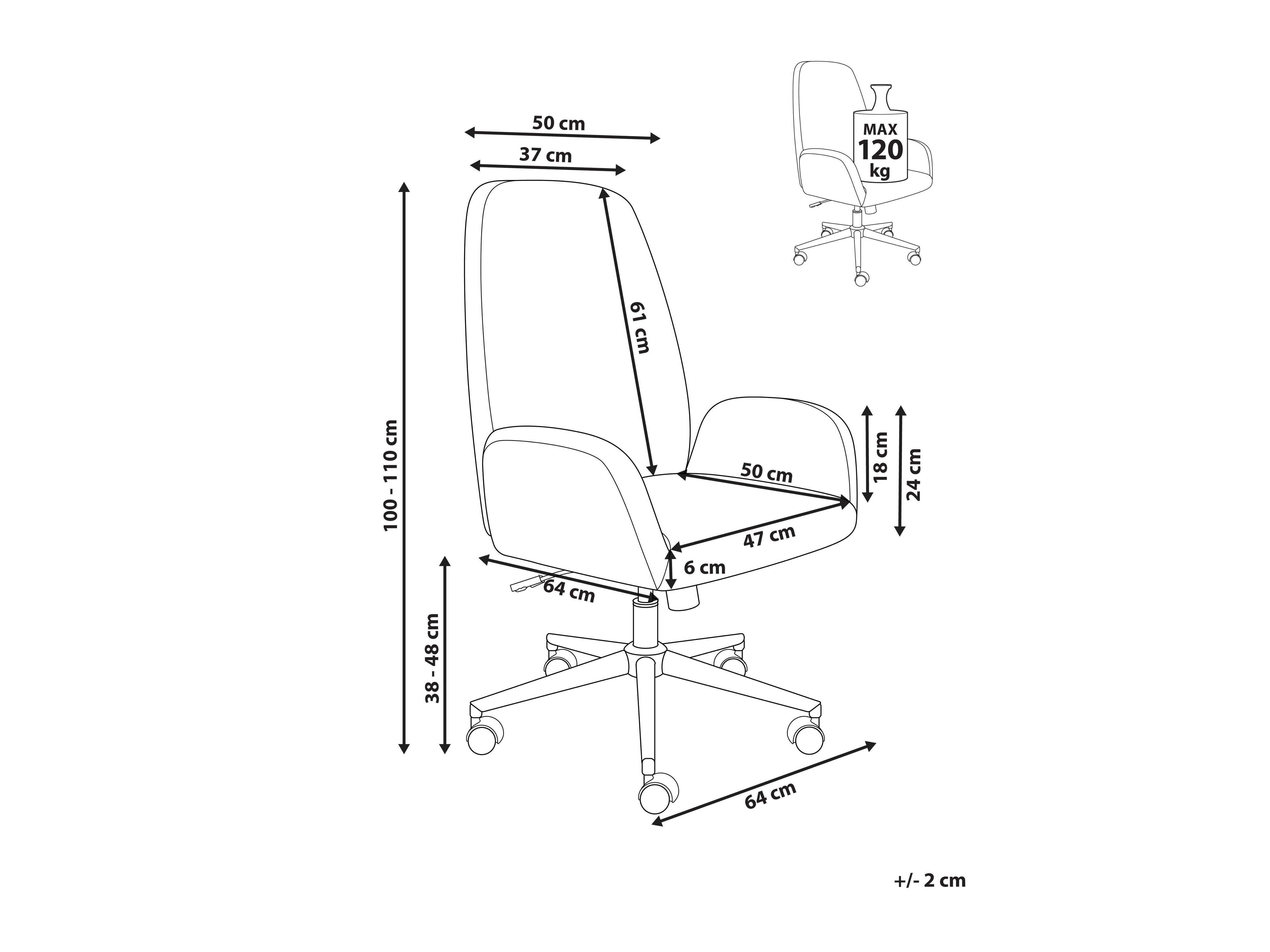 Офис стол Berwyn 2866 (Зелен)