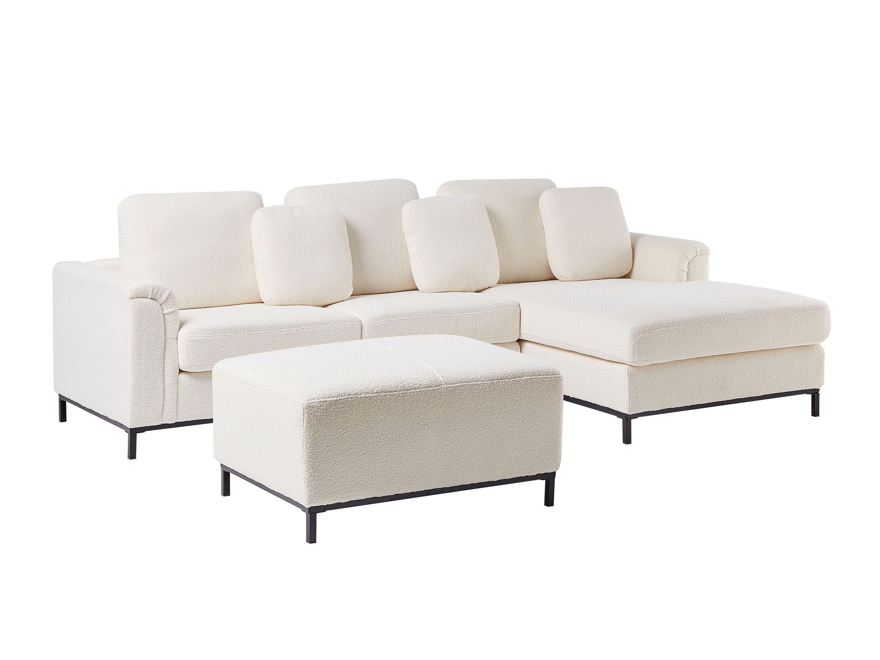 Ъглов диван Berwyn 892 (Бял)