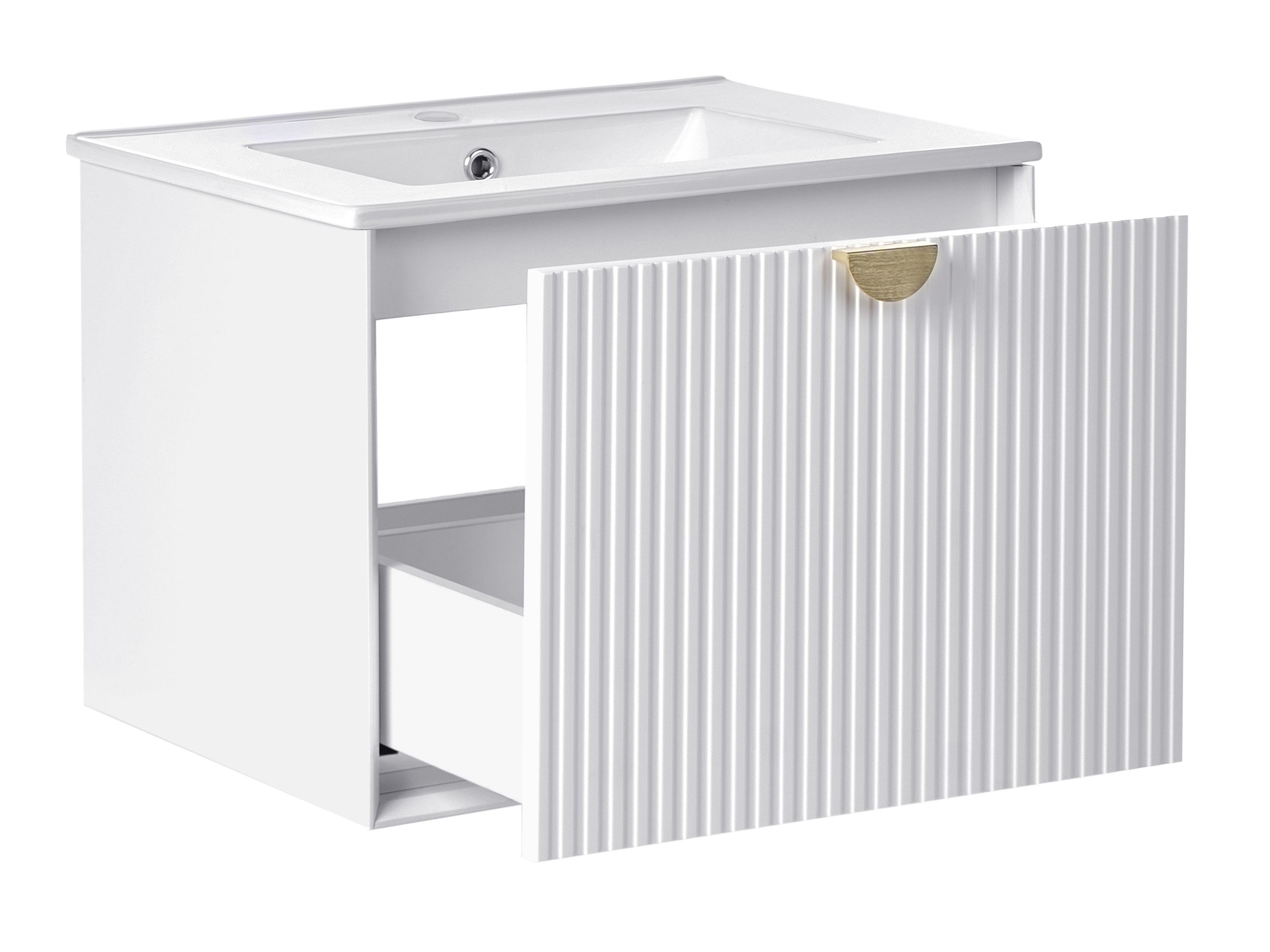 Окачен шкаф за мивка Berwyn 2870 (Бял)