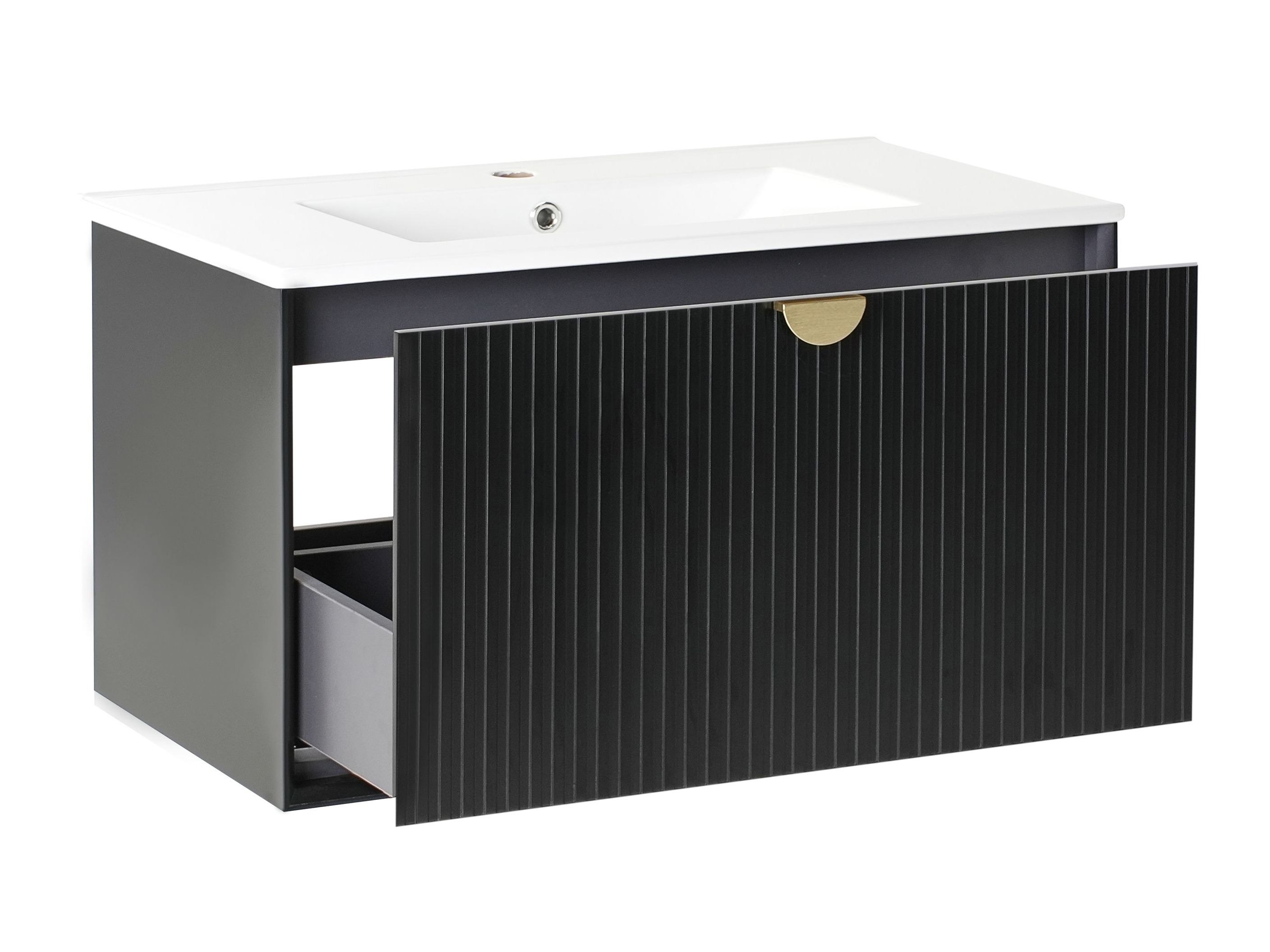 Окачен шкаф за мивка Berwyn 2871 (Черен)