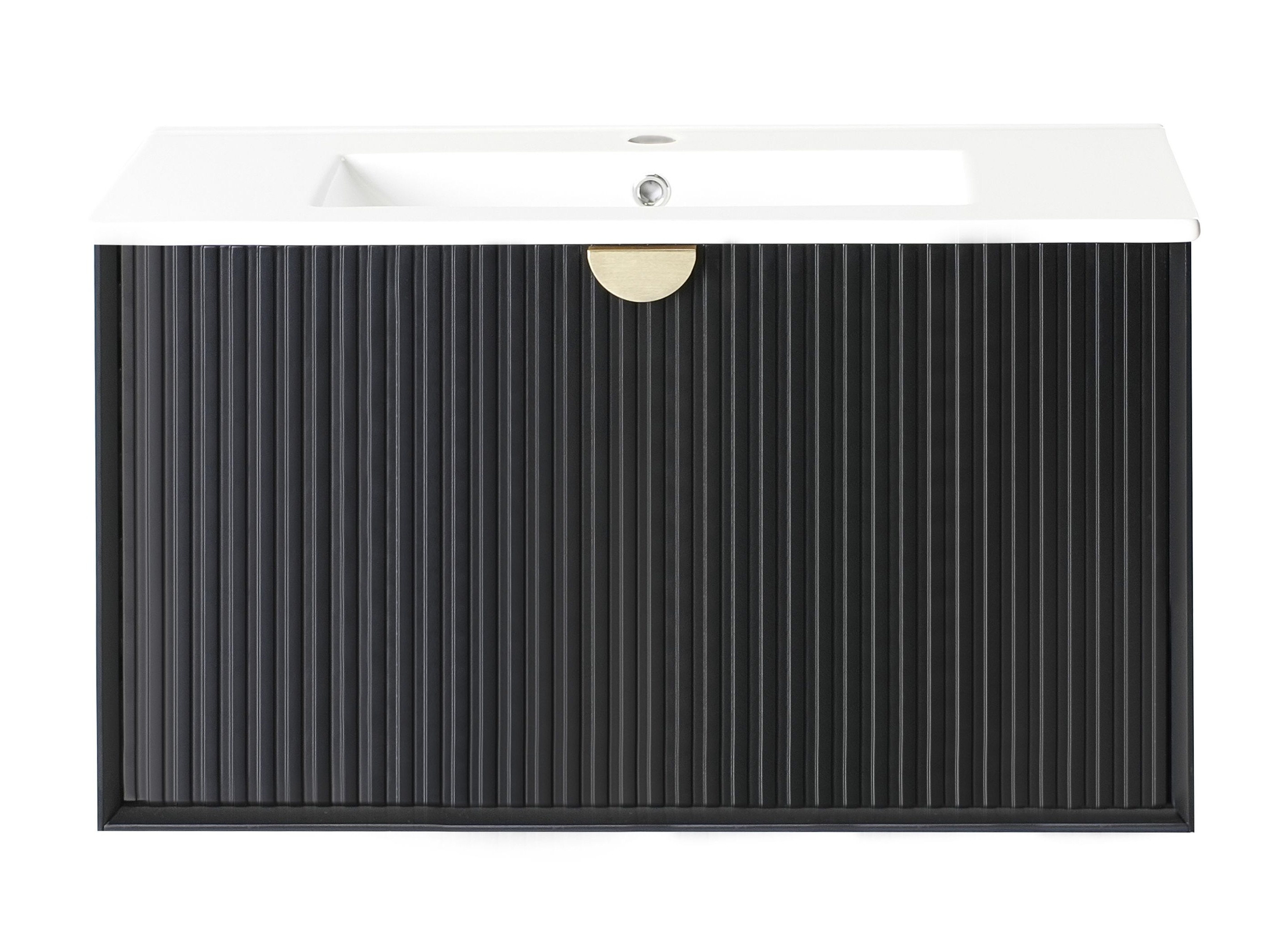 Окачен шкаф за мивка Berwyn 2871 (Черен)