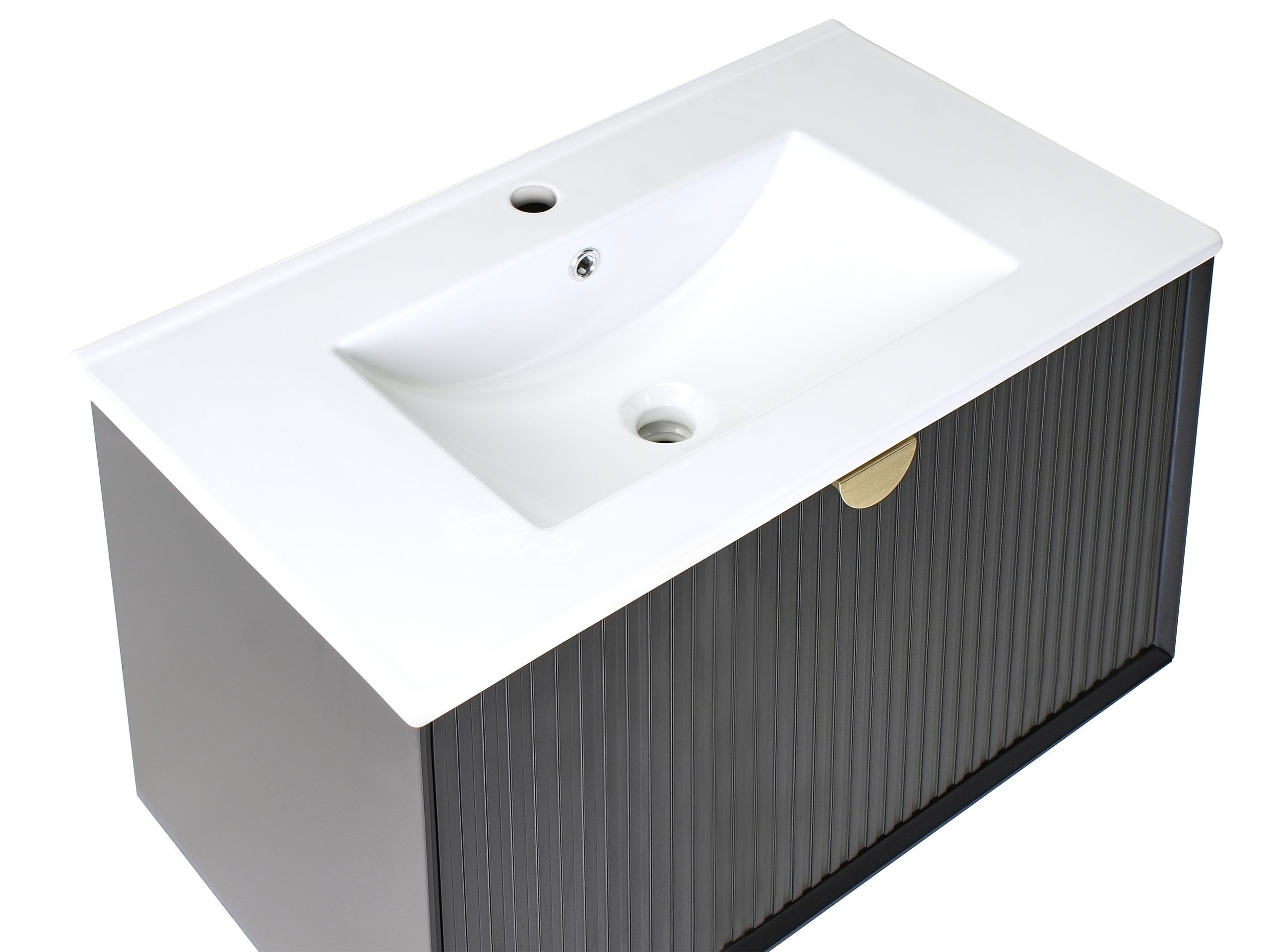 Окачен шкаф за мивка Berwyn 2871 (Черен)