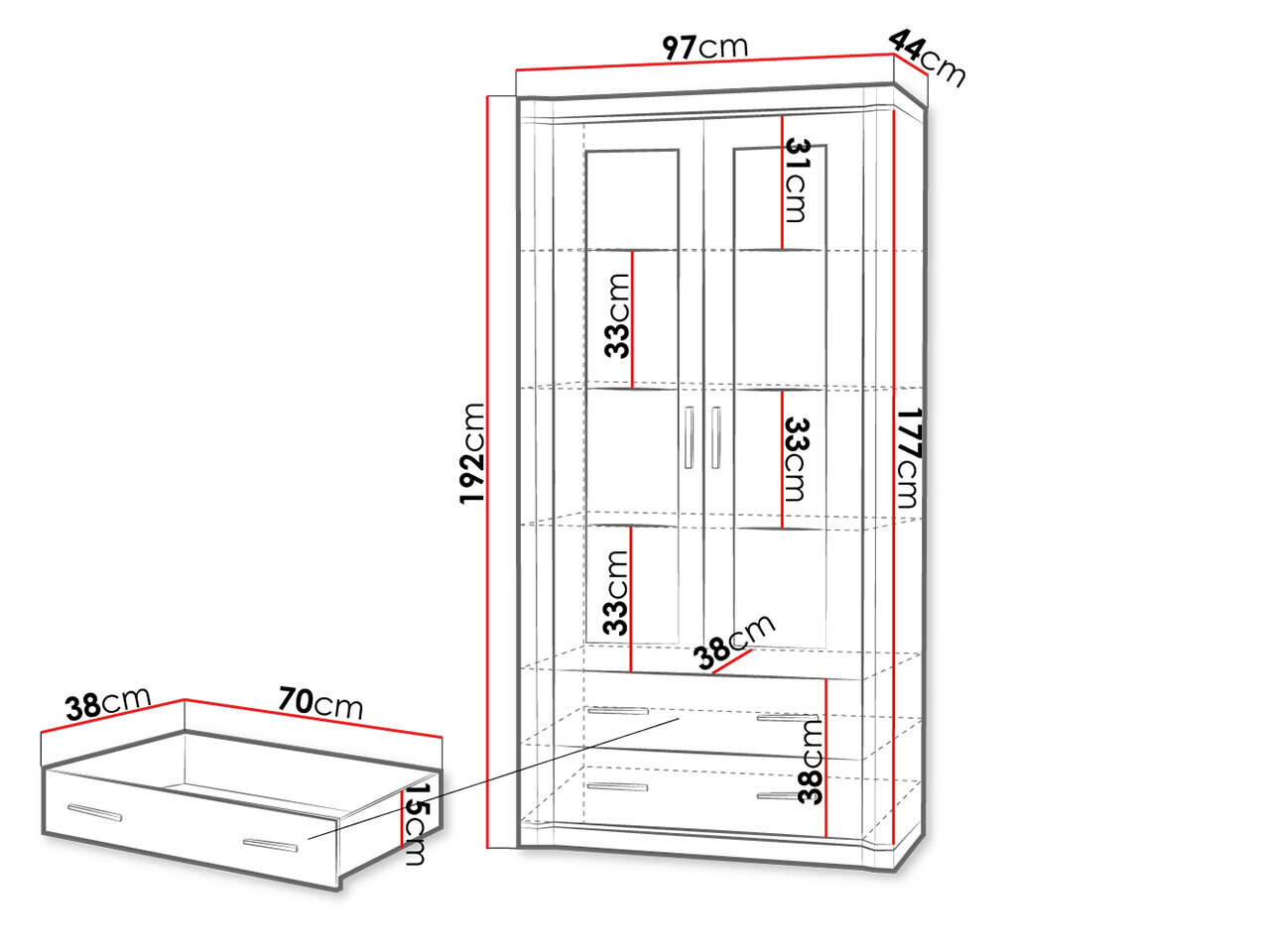 Етажерка Lorelie 116 (Трюфел дъб)