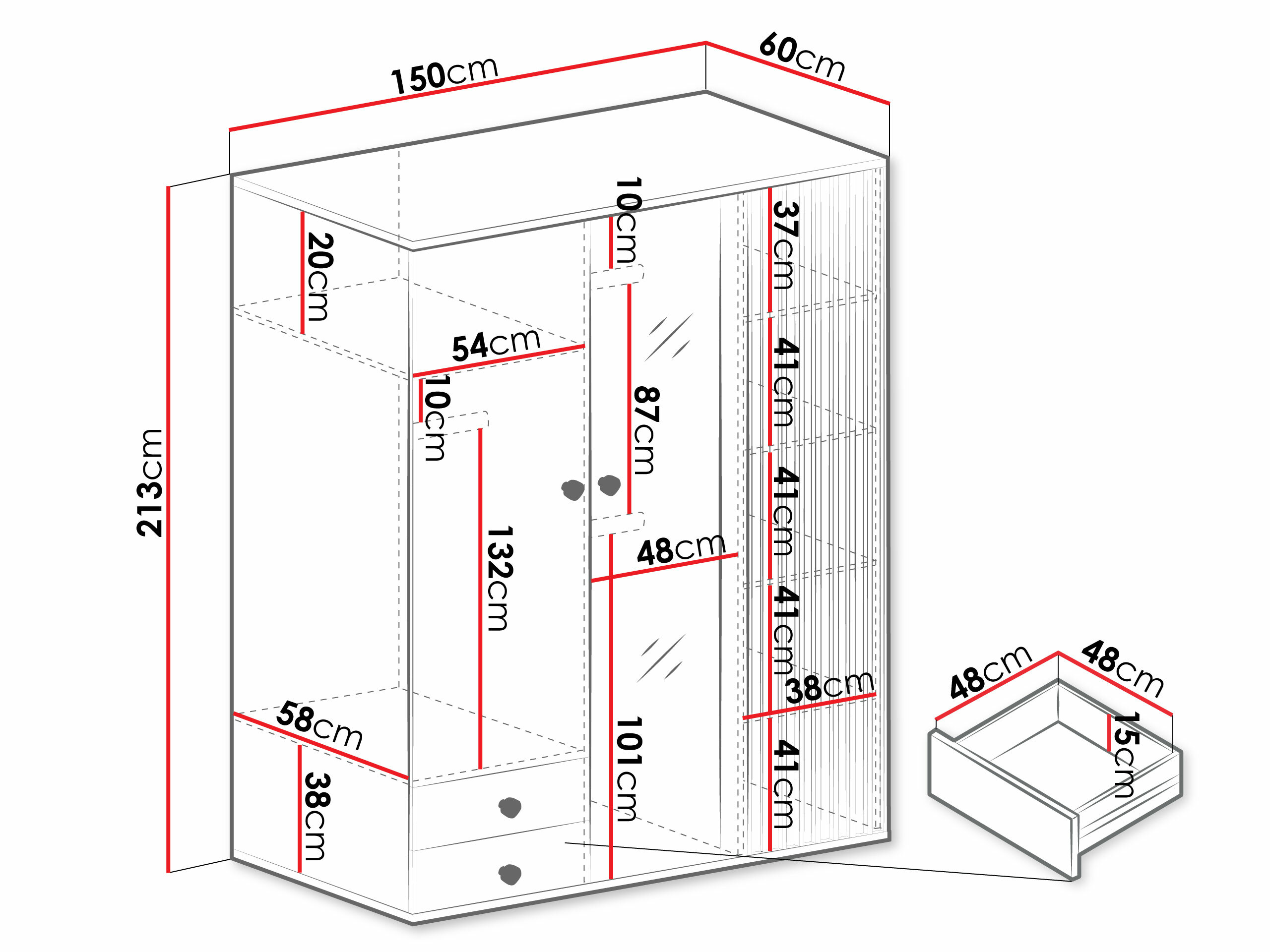 Гардероб Venmava 115