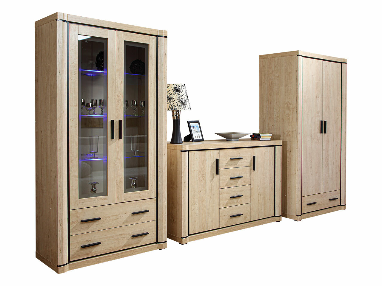 Комплект за хол Lorelie 125 (Сонома дъб)