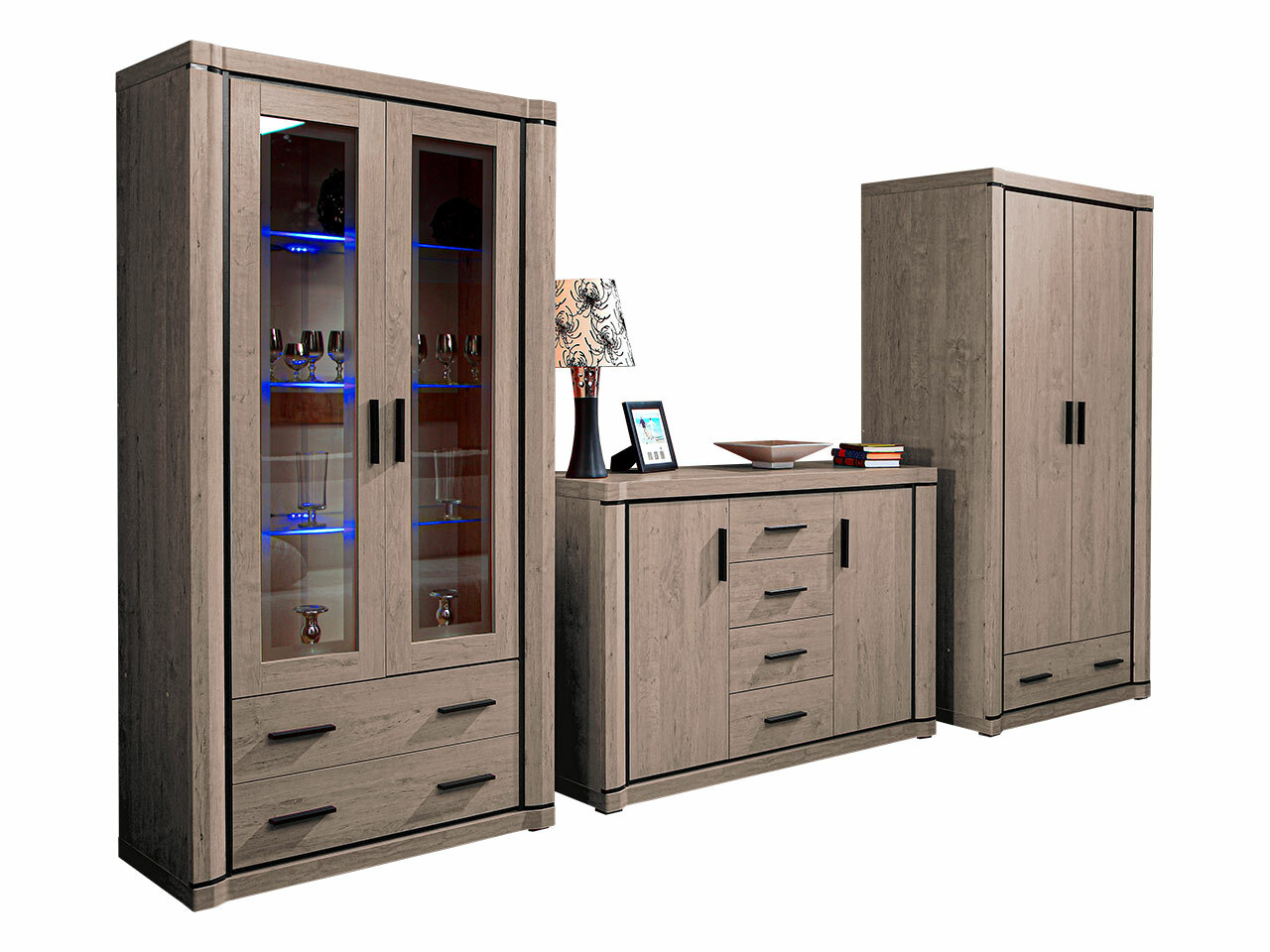 Комплект за хол Lorelie 125 (Трюфел дъб)