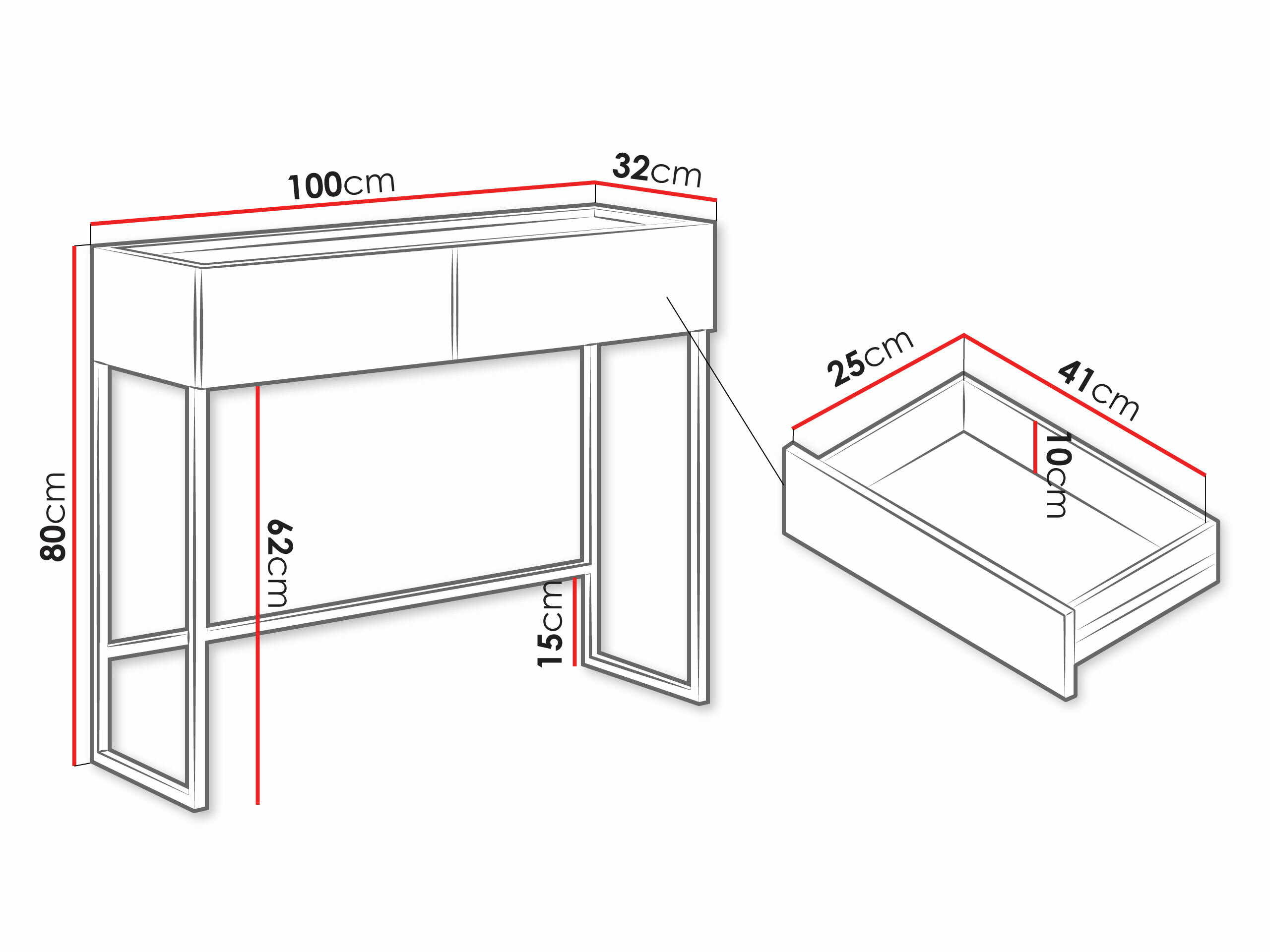 Конзолна маса Lunole 103 (Кашмир)