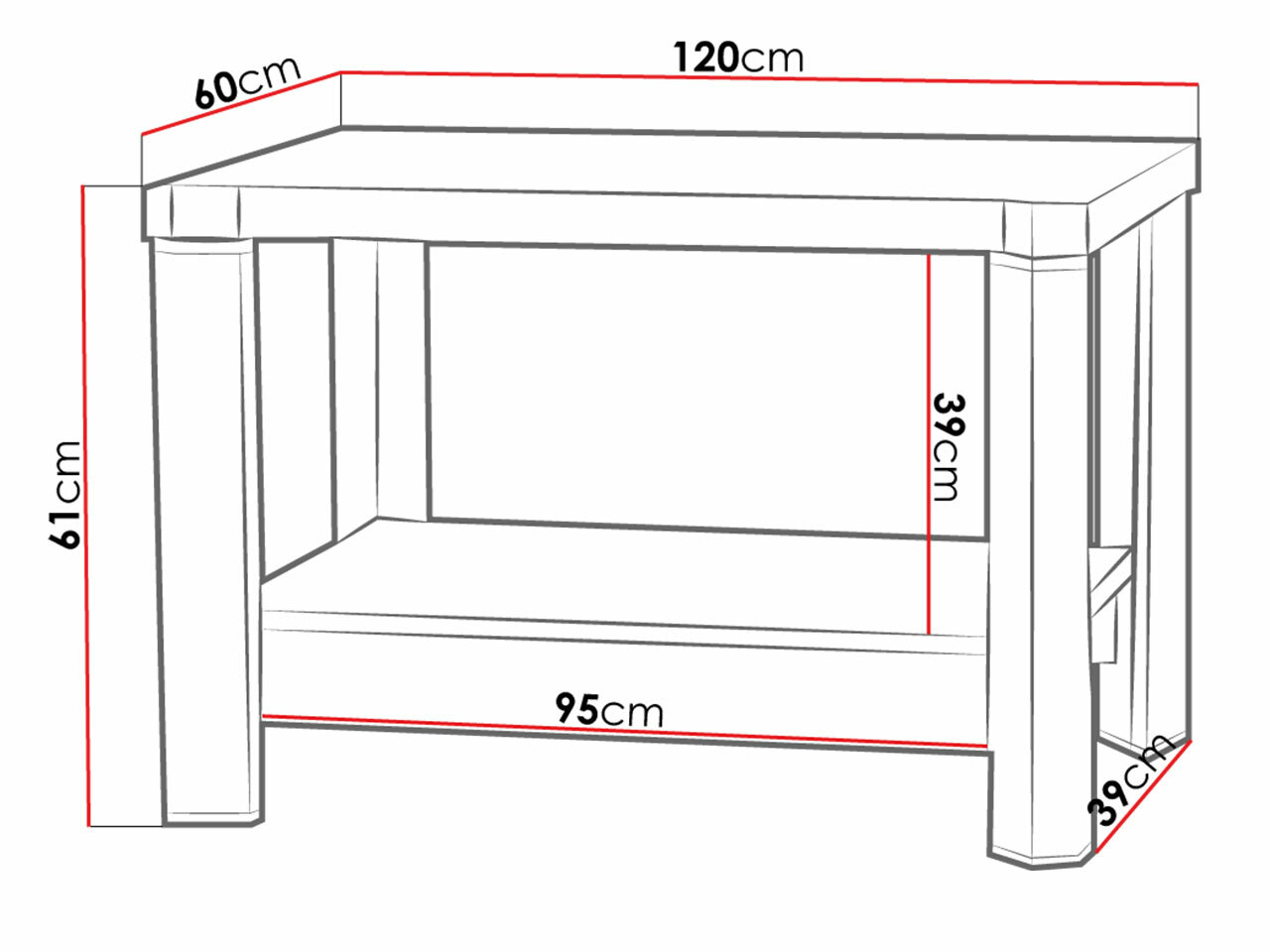 Масичка за кафе Lorelie 114 (Трюфел дъб)