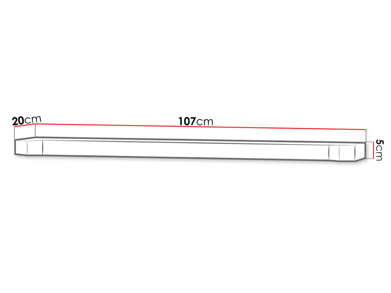 Стенна етажерка Lorelie 109 (Трюфел дъб)