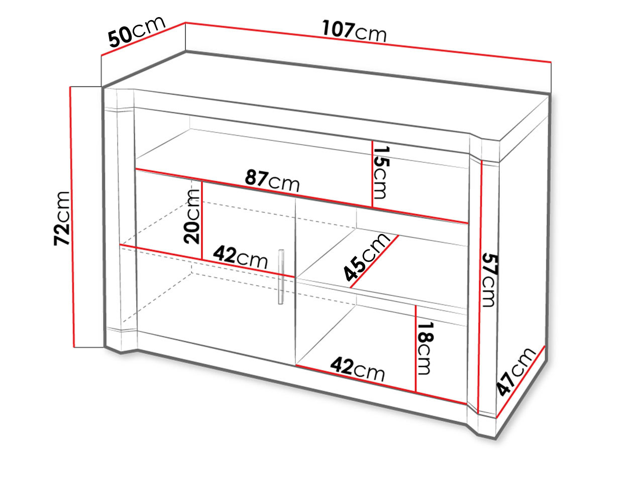 ТВ шкаф Lorelie 110 (Трюфел дъб)
