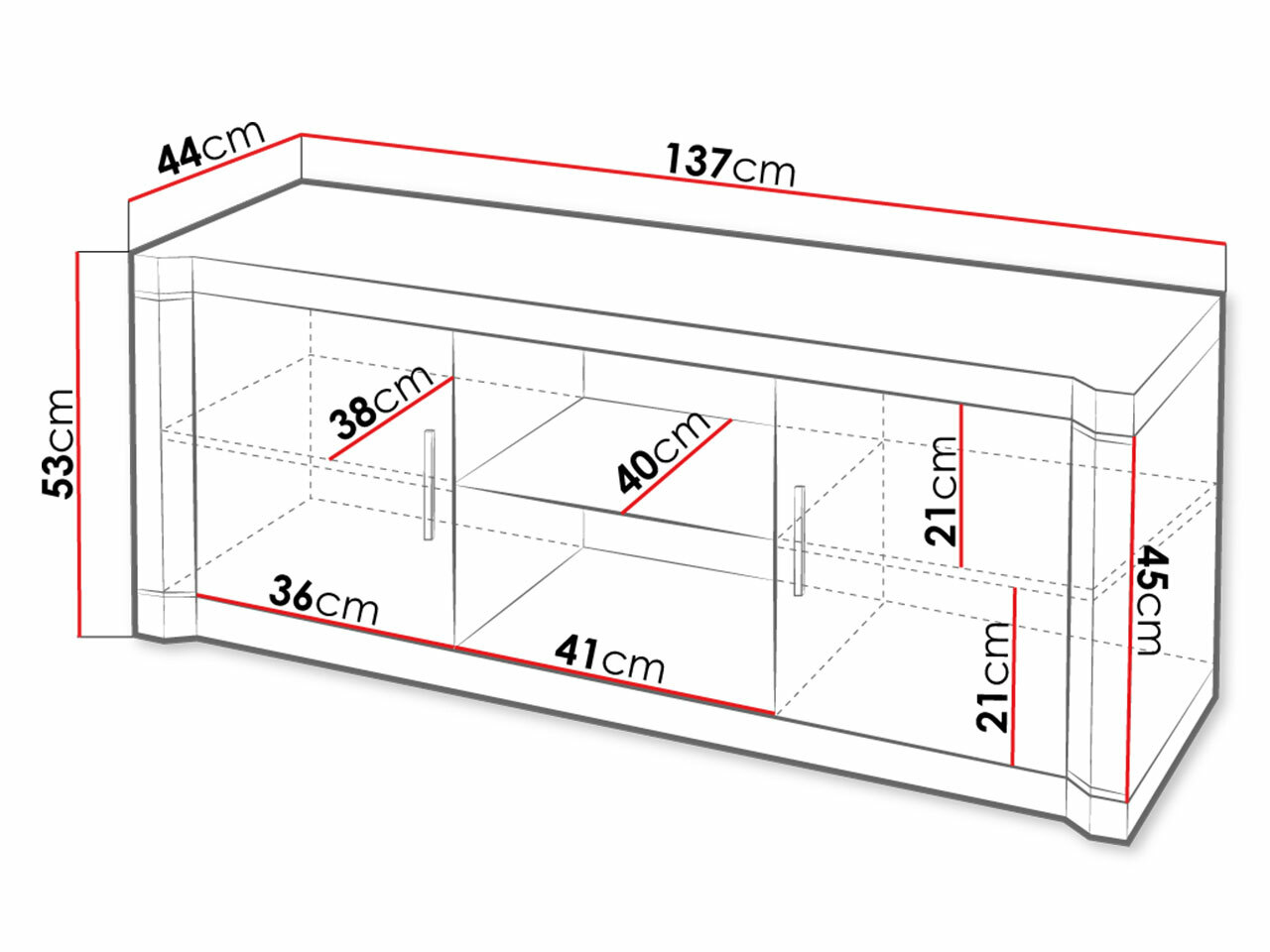 ТВ шкаф Lorelie 111 (Трюфел дъб)