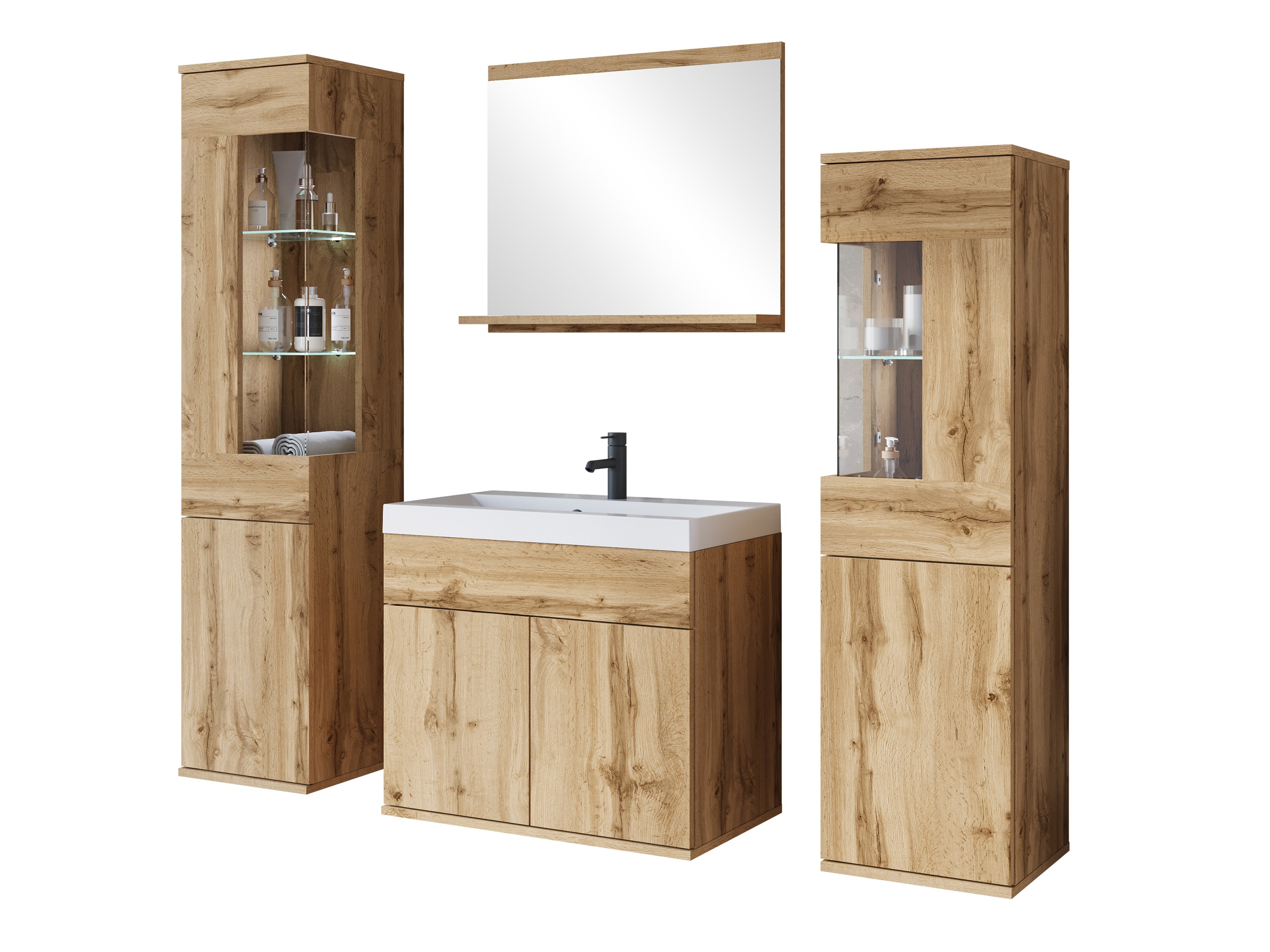 Комплект за баня Sarasota 194 (Дъб уотан)