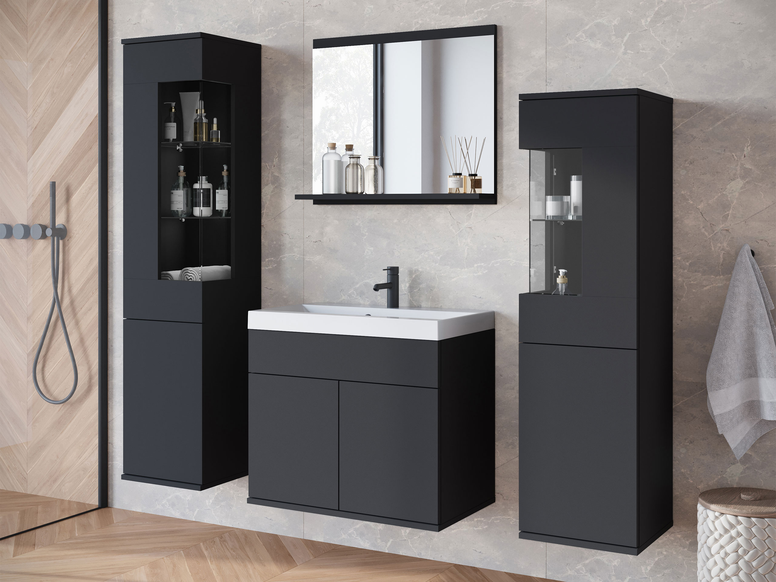 Комплект за баня Sarasota 194 (Графит)