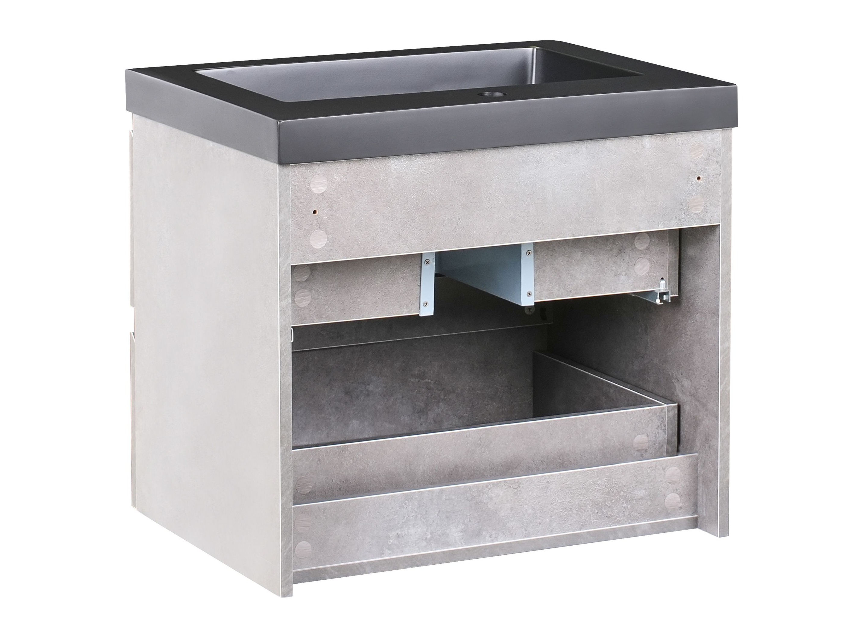 Окачен шкаф за мивка Berwyn 2872 (Сив)