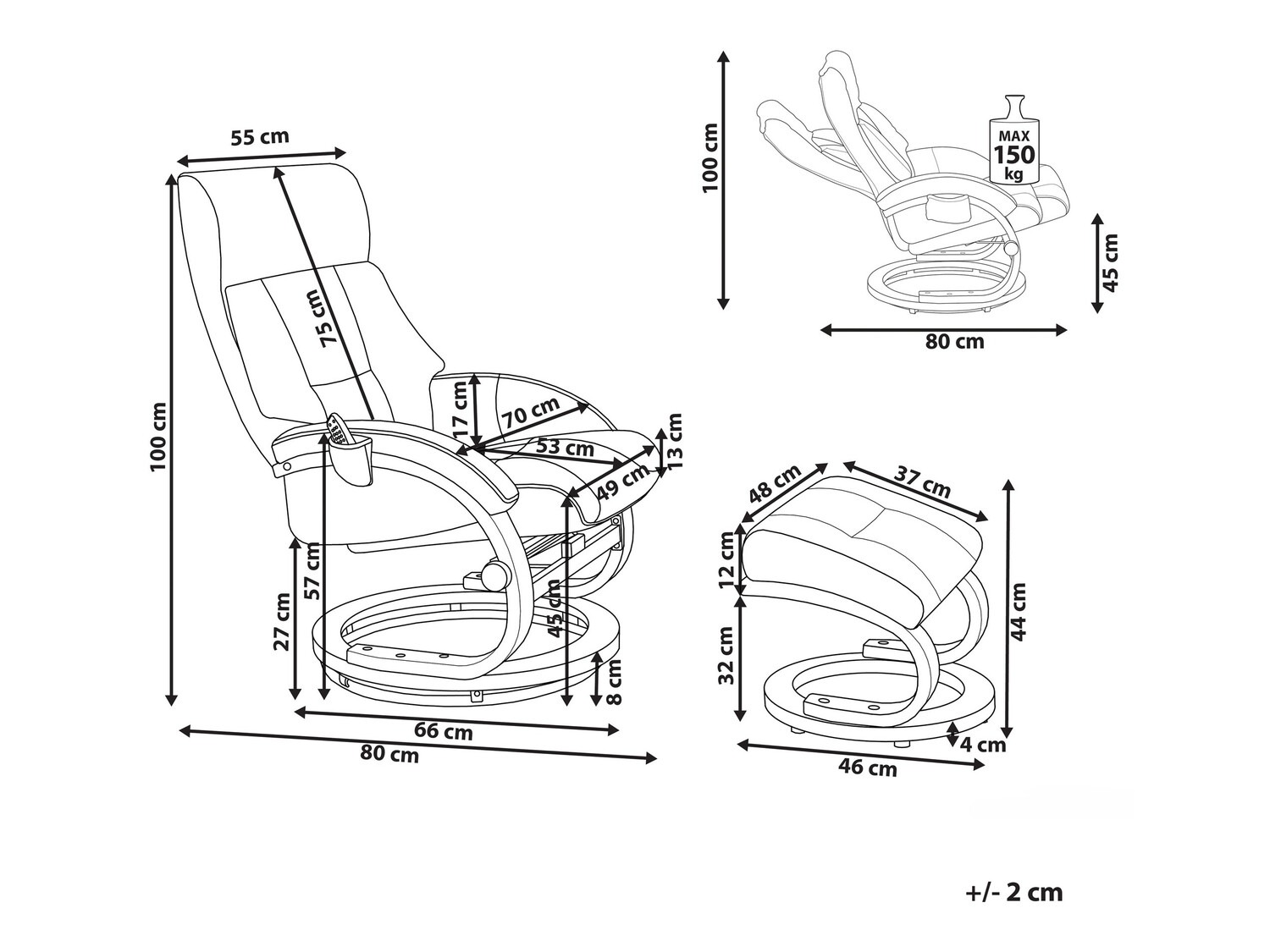 Фотьойл Berwyn 877 (Кафяв)