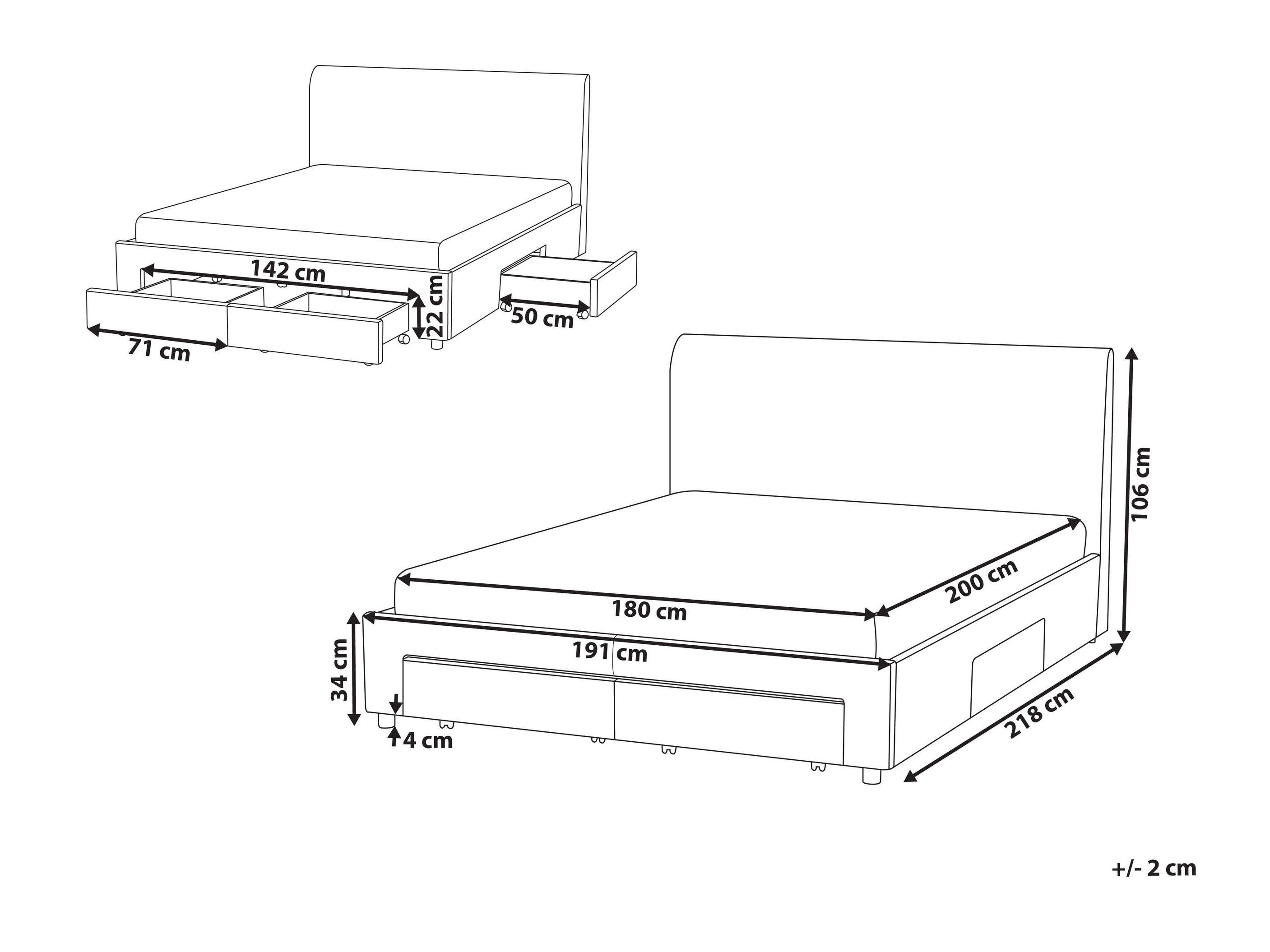 Легло Berwyn 2875 (Бял)