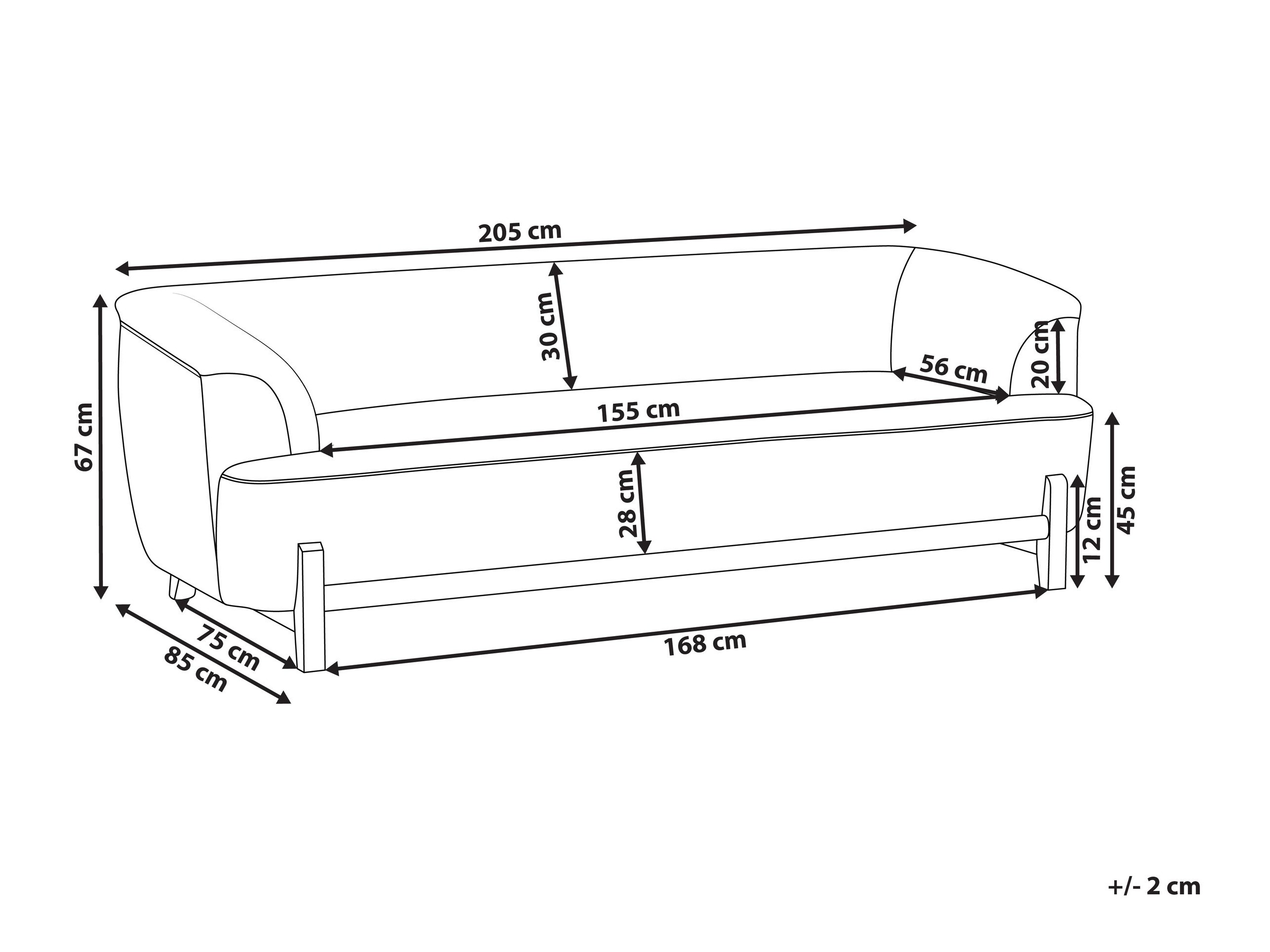 Диван Berwyn 2880 (Сив)