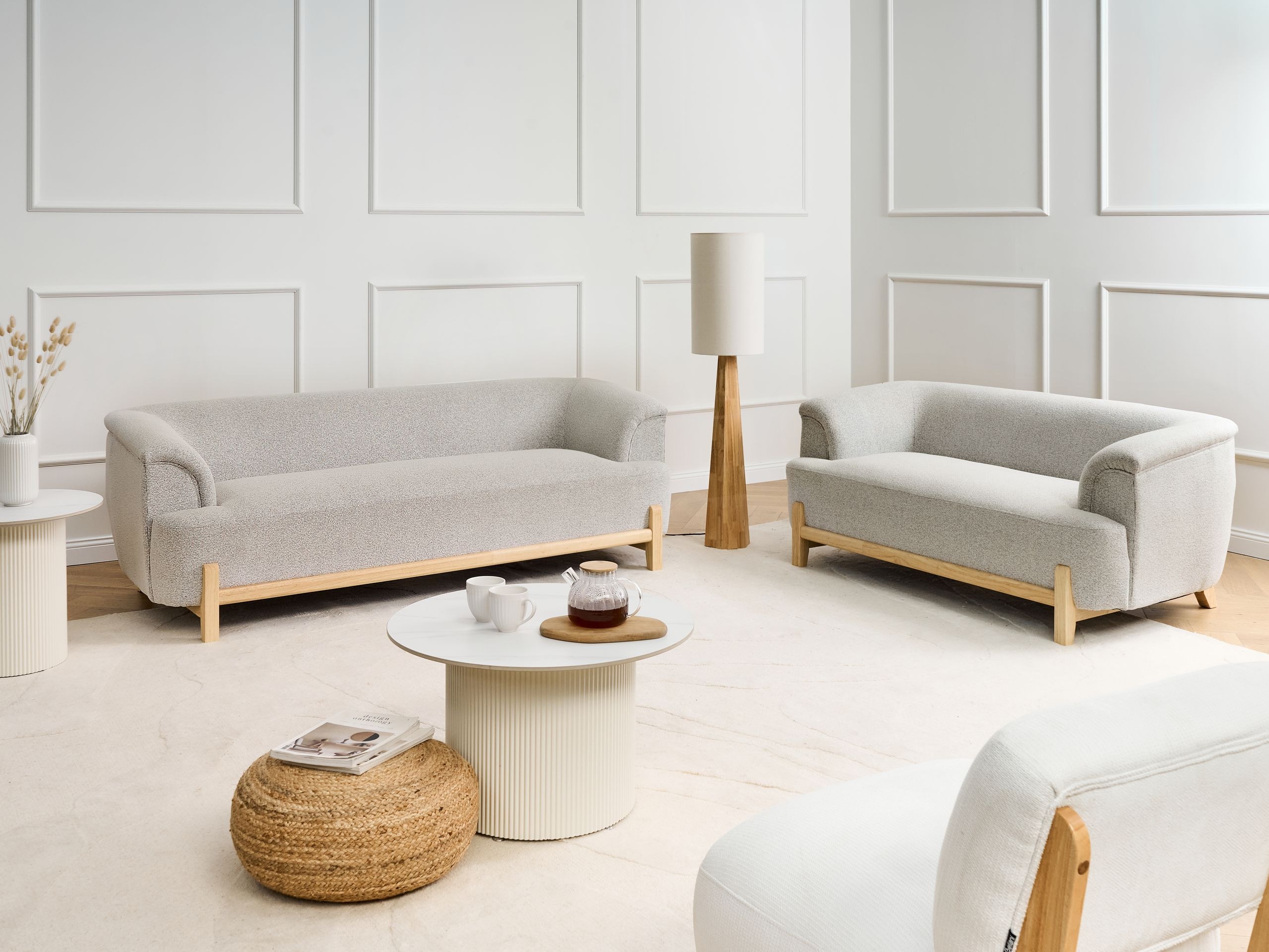 Комплект мека мебел Berwyn 2881 (Светло сив)