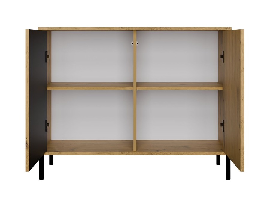 Шкаф Orlsone 109 (Artisan дъб + Черен)