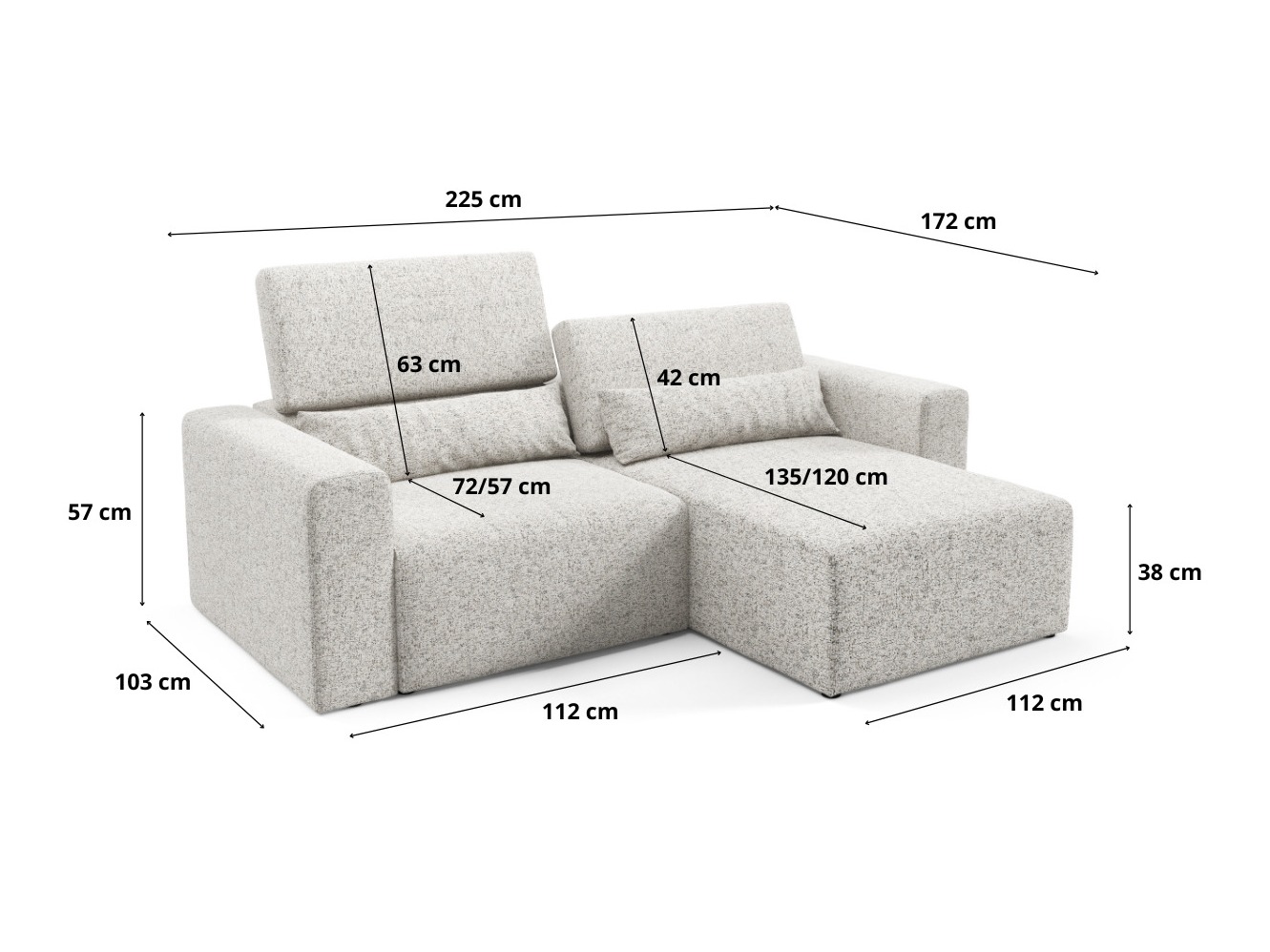 Модулен ъглов диван Franklin 212 (Puente 06)