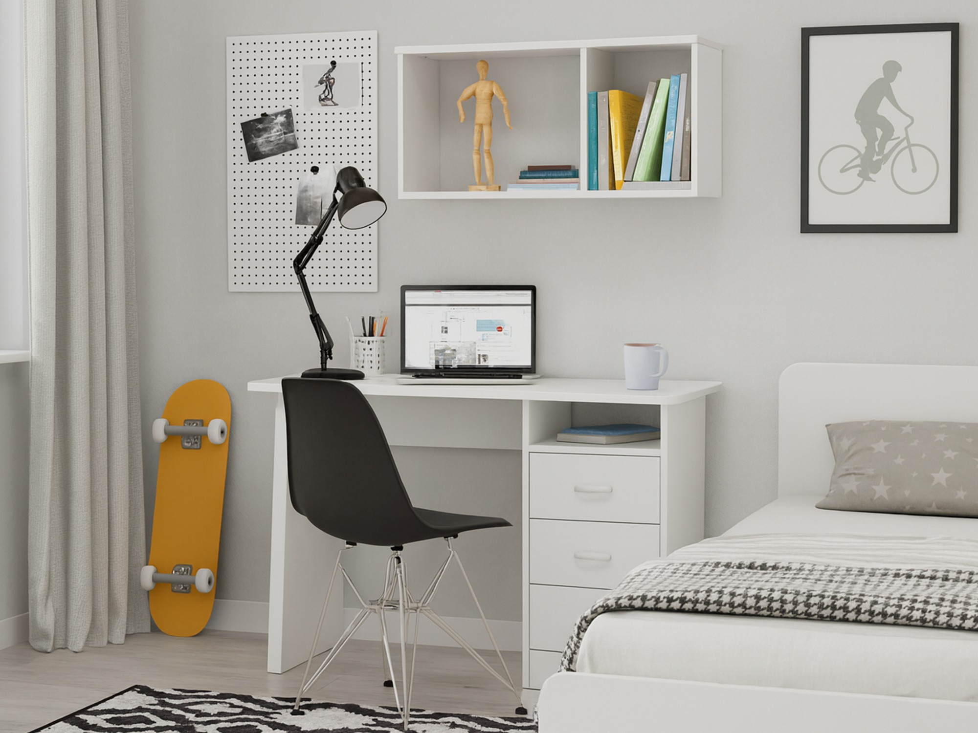 Офис бюро Ontario 204 (Бял)