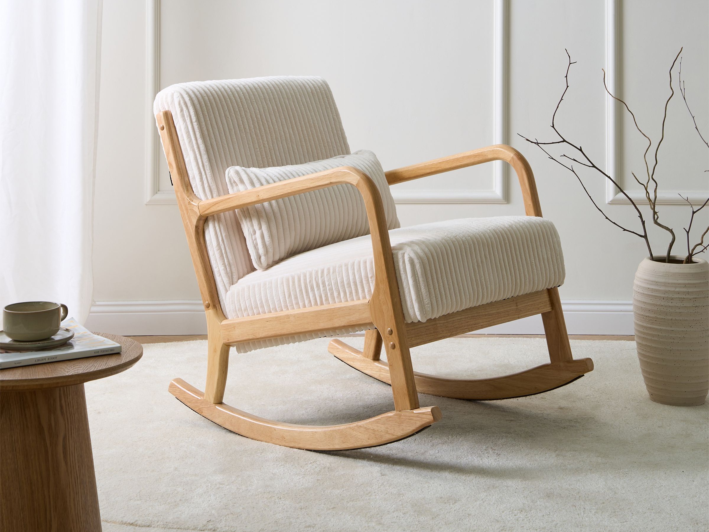 Люлеещ се стол Berwyn 2882 (Бял)