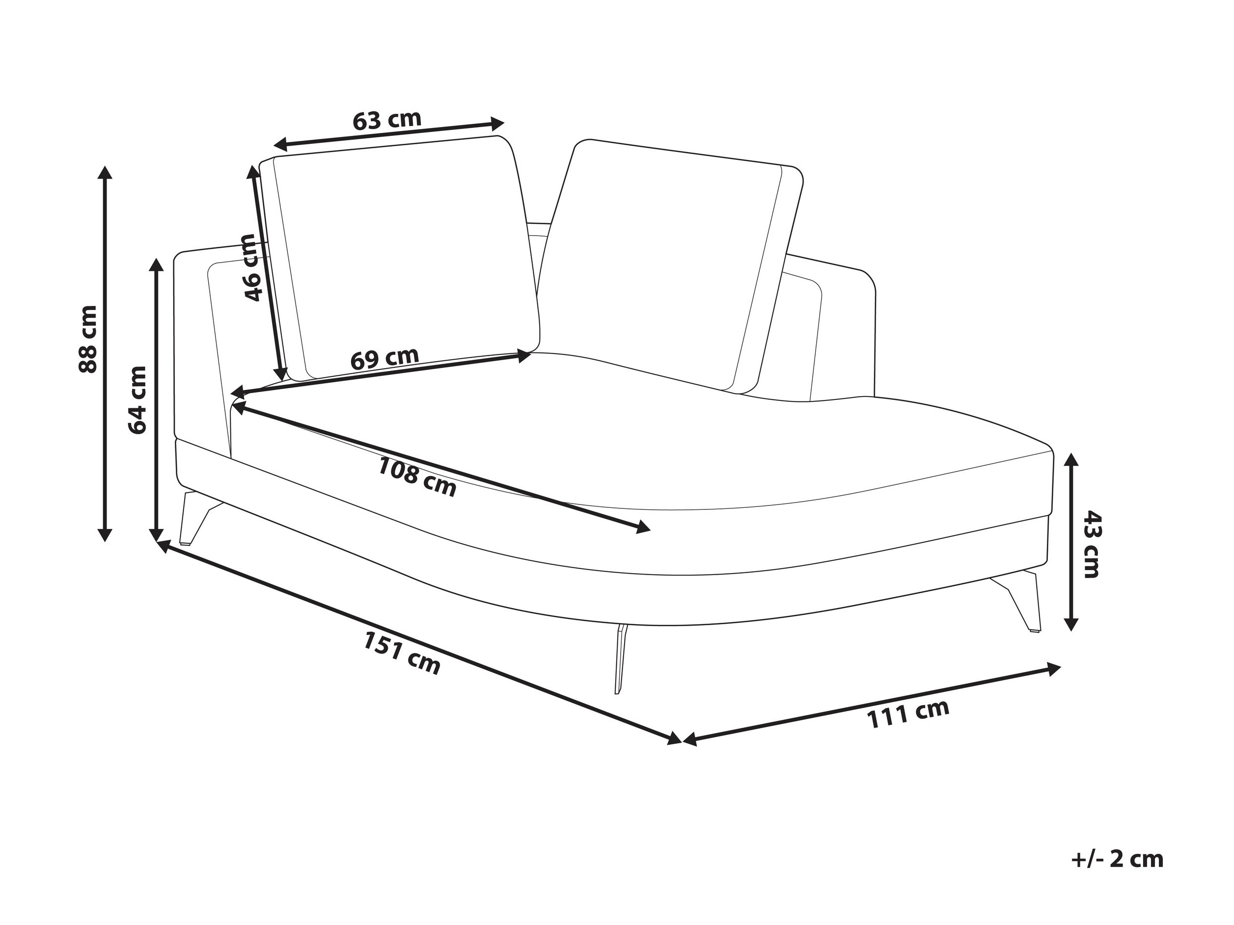 Кушетка Berwyn 2889 (Бежов)