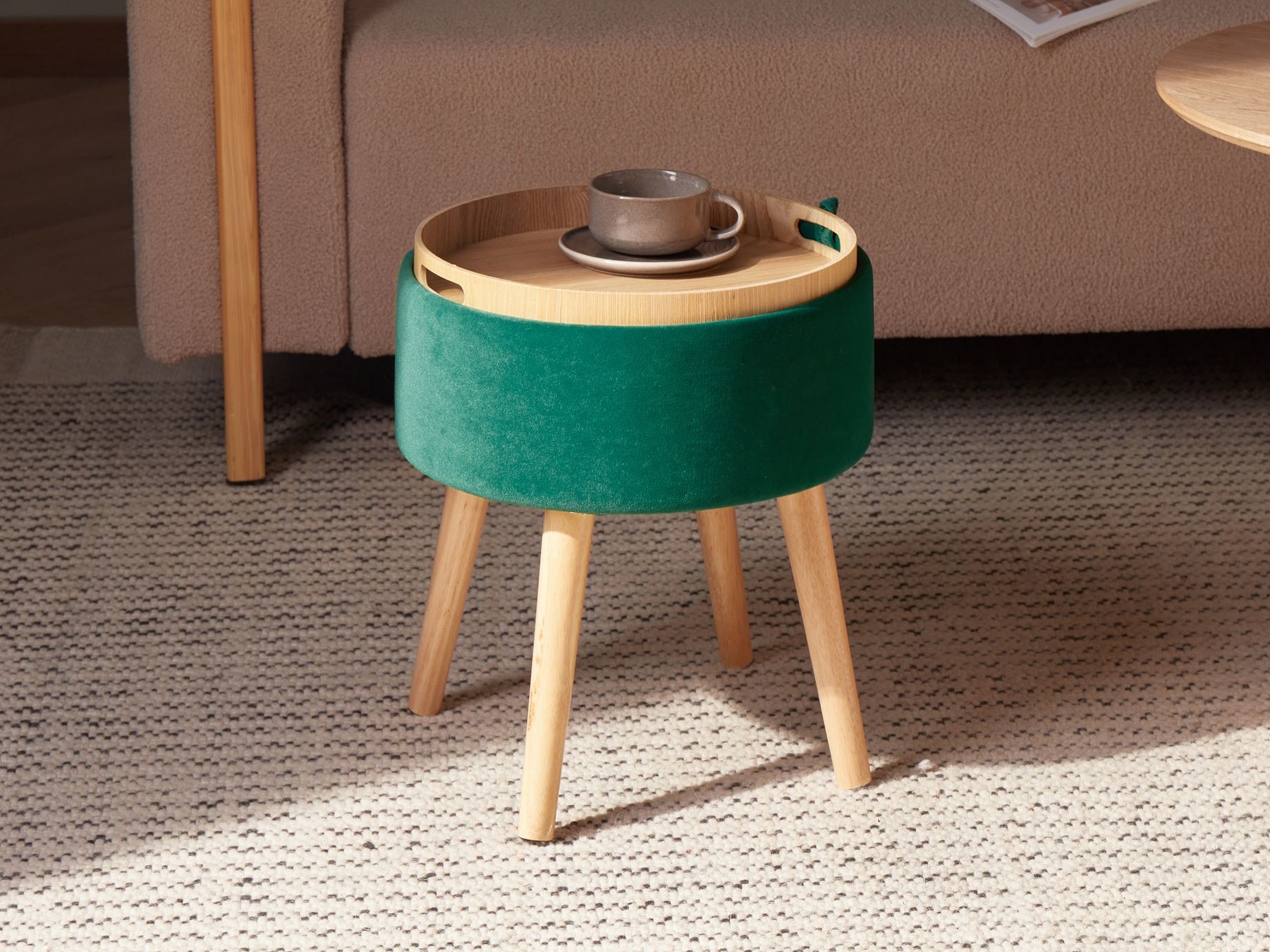 Табуретка Berwyn 2888 (Тъмно зелено)