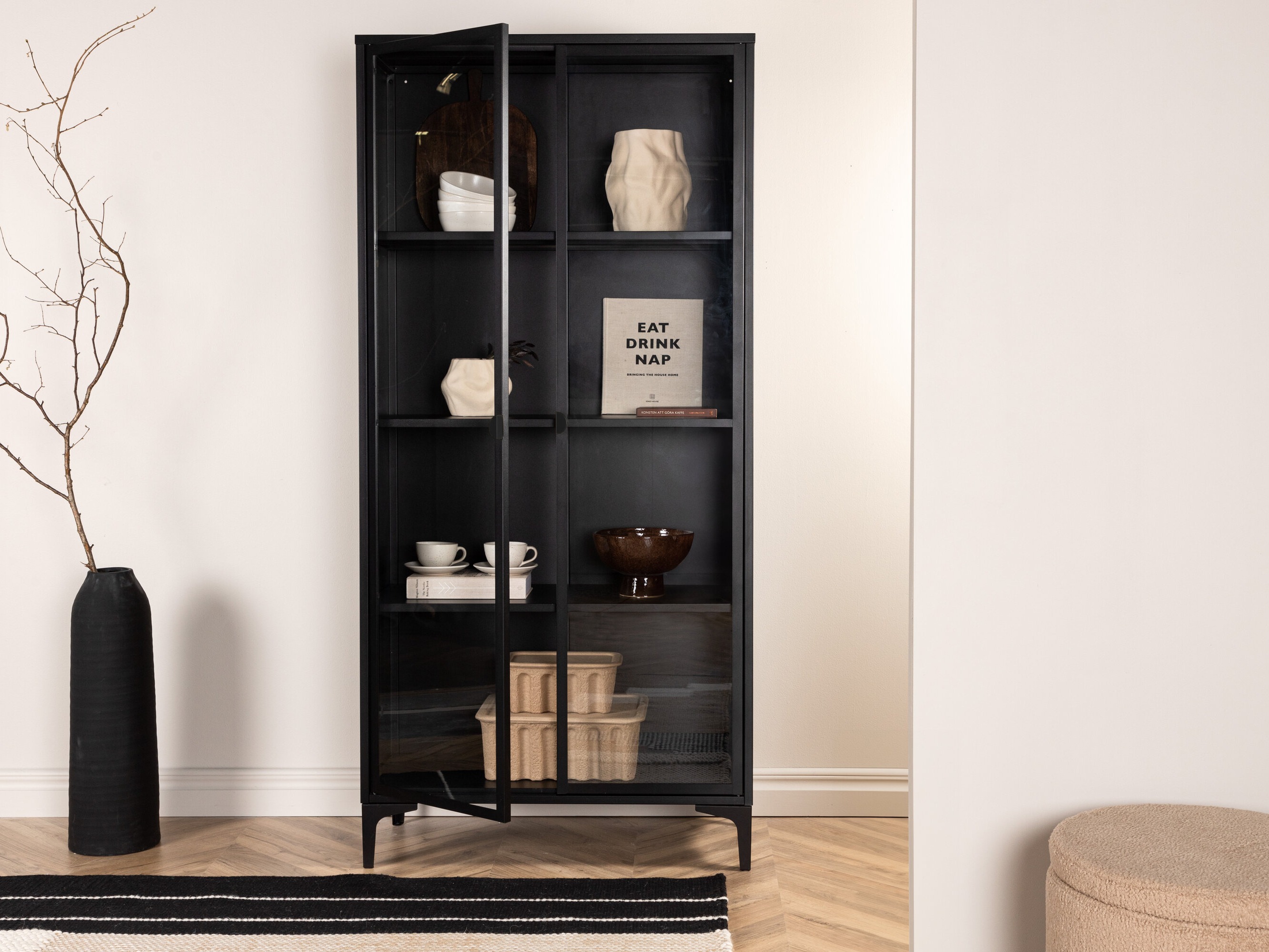 Етажерка Romcamu 103 (Черен)