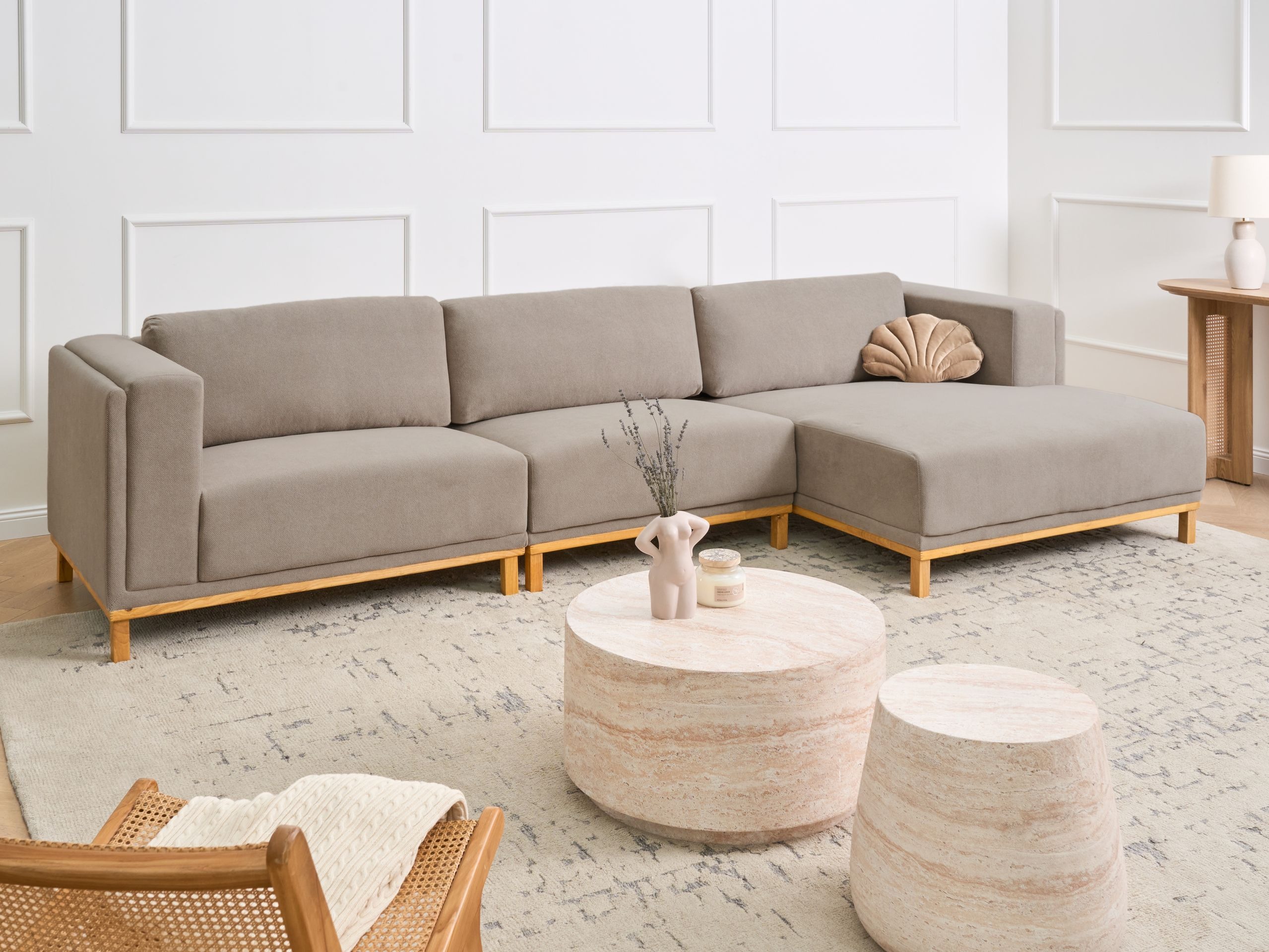 Ъглов диван Berwyn 2892 (Taupe)