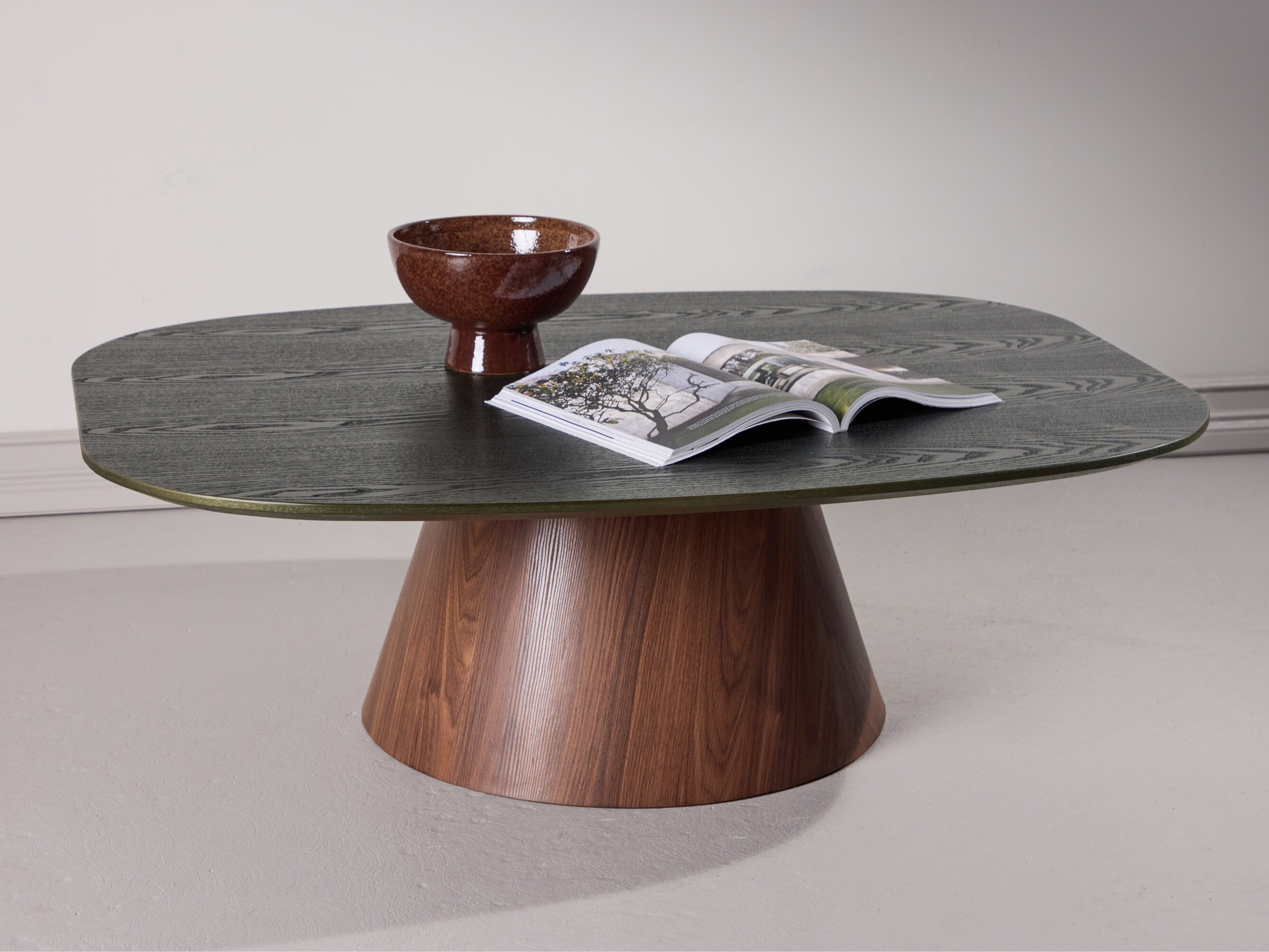 Масичка за кафе Dallas 4976 (Тъмно зелено + Кафяв)